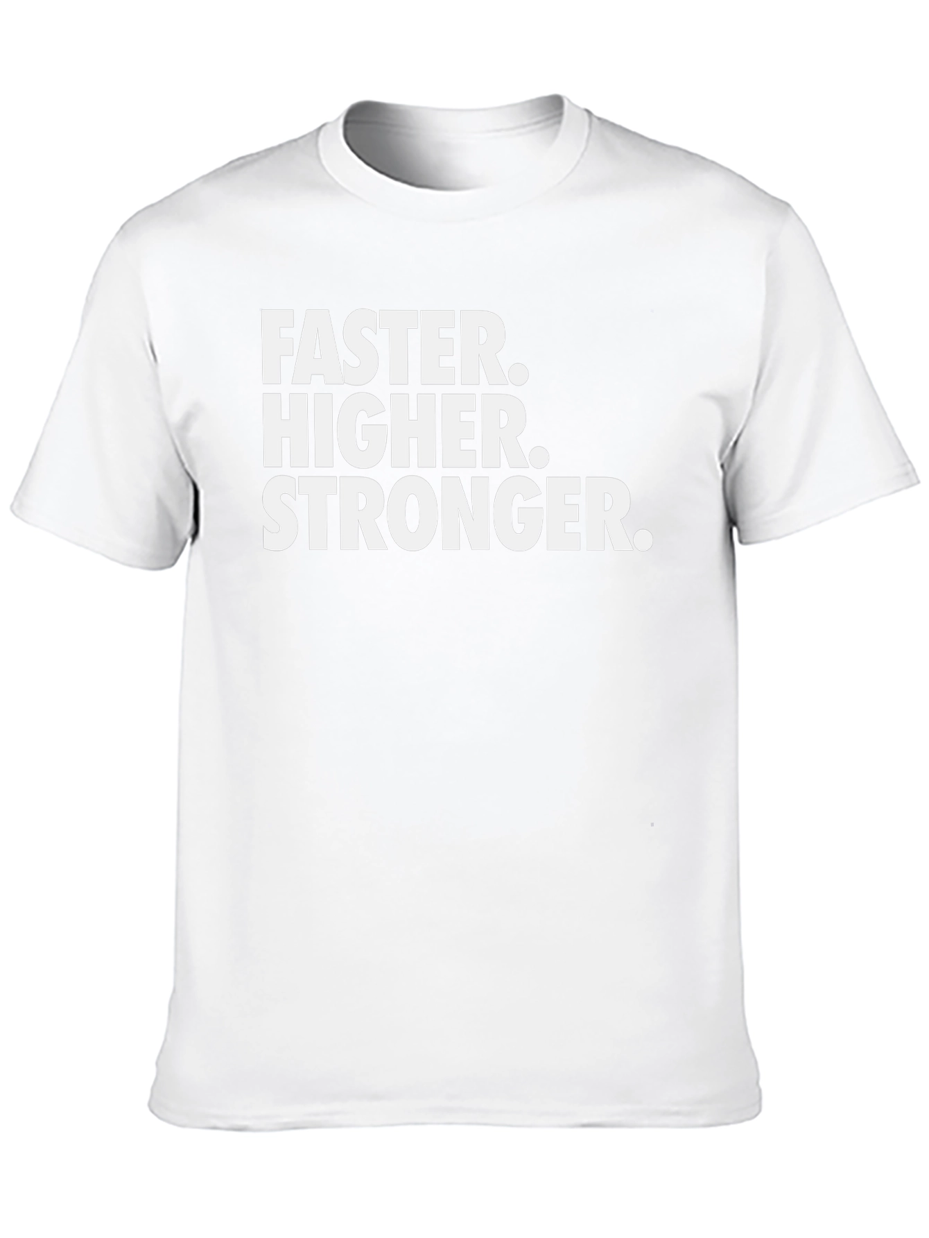 Faster Higher Stronger Graphic Tee - Black Cotton Blend