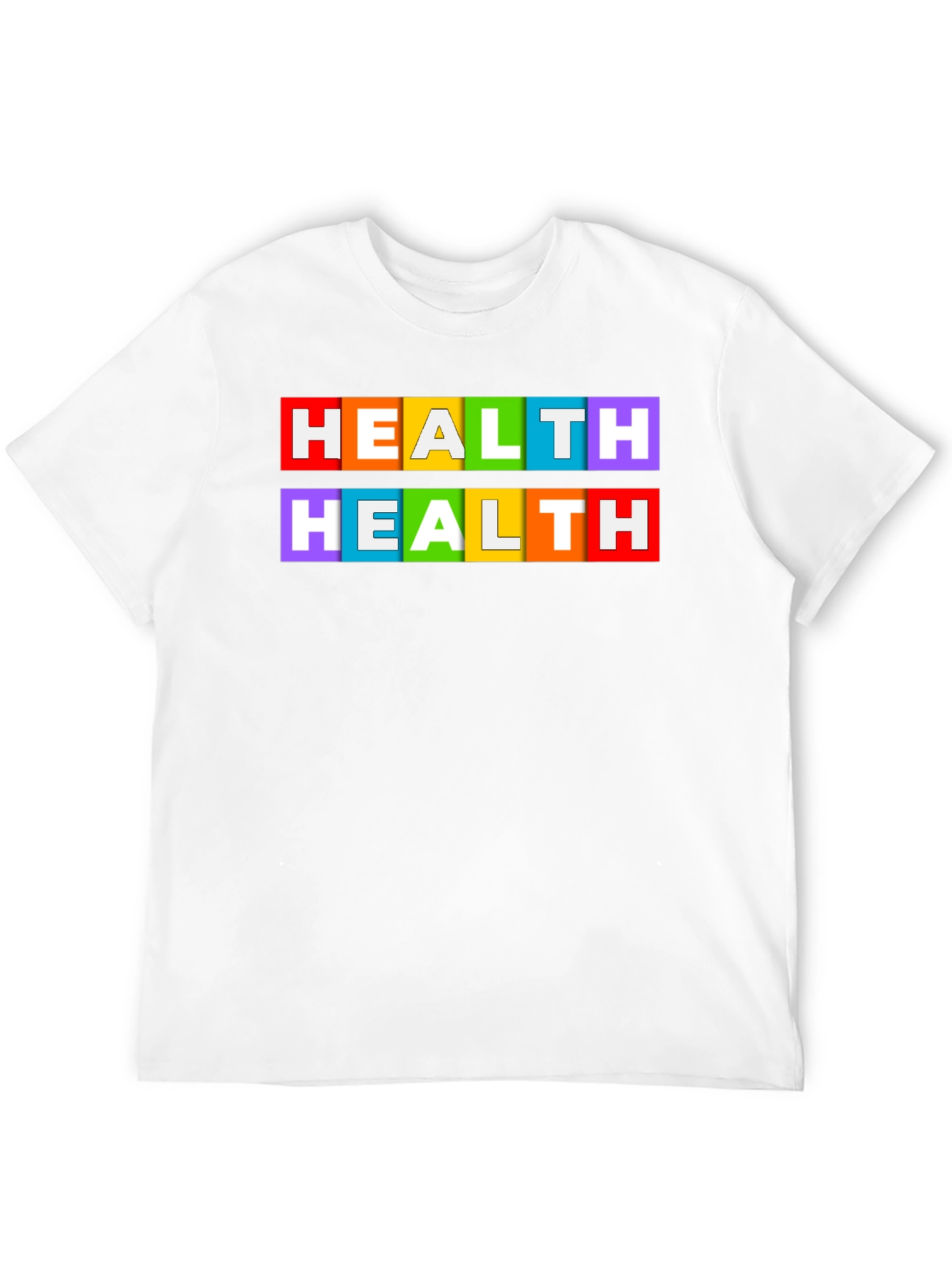 Rainbow HEALTH Graphic Tee - Black T-Shirt