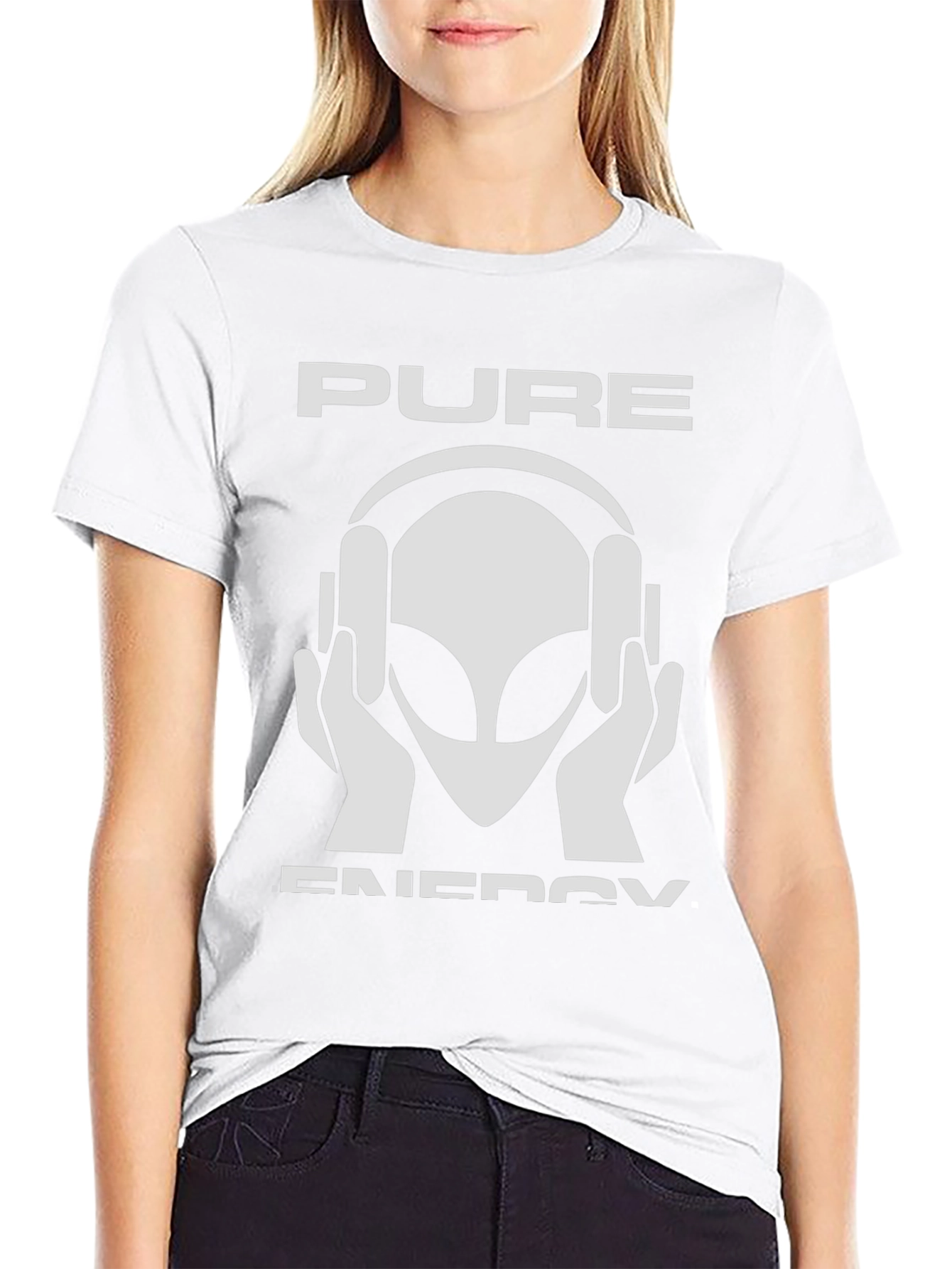 Pure Energy Alien DJ Graphic T-Shirt - Black