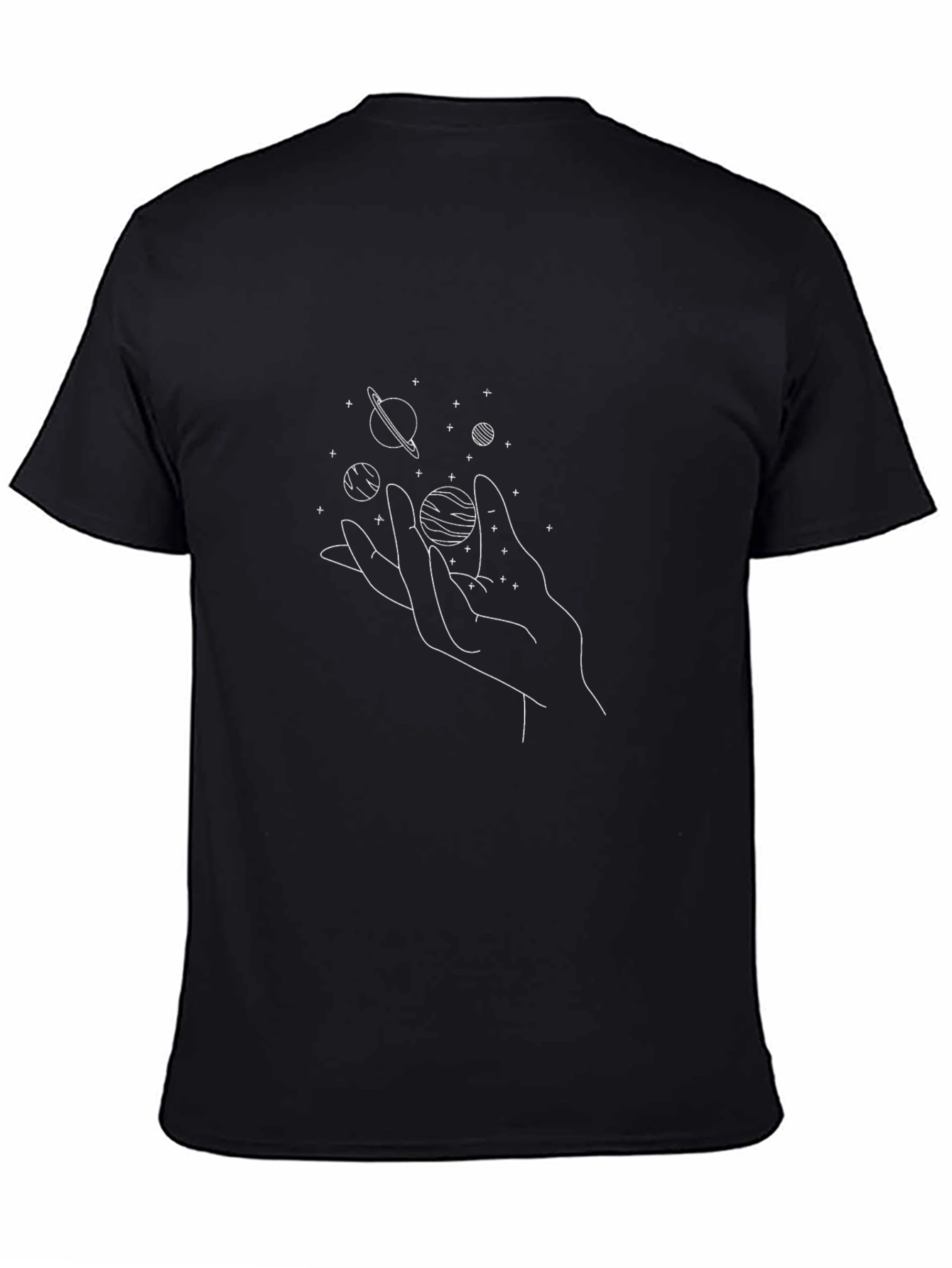 Cosmic Hand Graphic Tee - Black