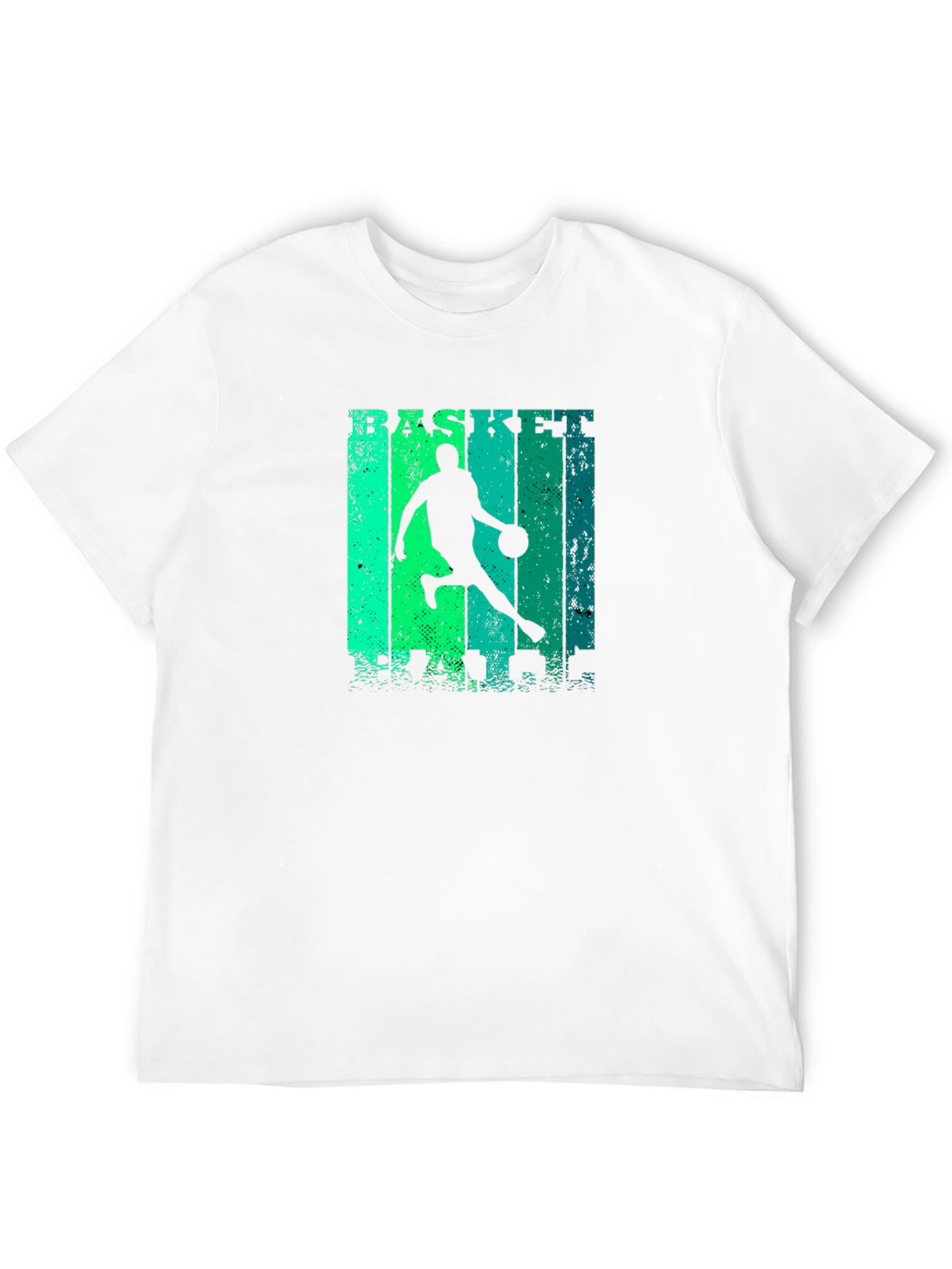 Basketball Player Graphic Print Black T-Shirt