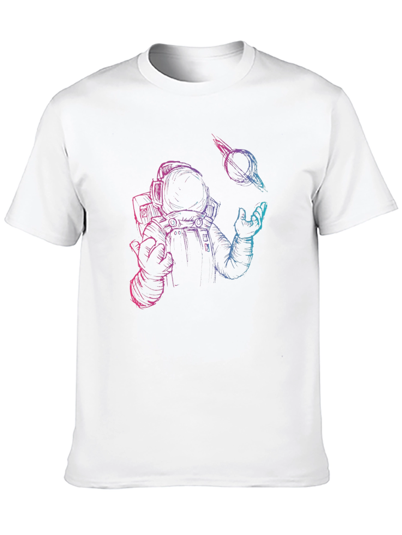 Astronaut & Black Hole Graphic T-Shirt