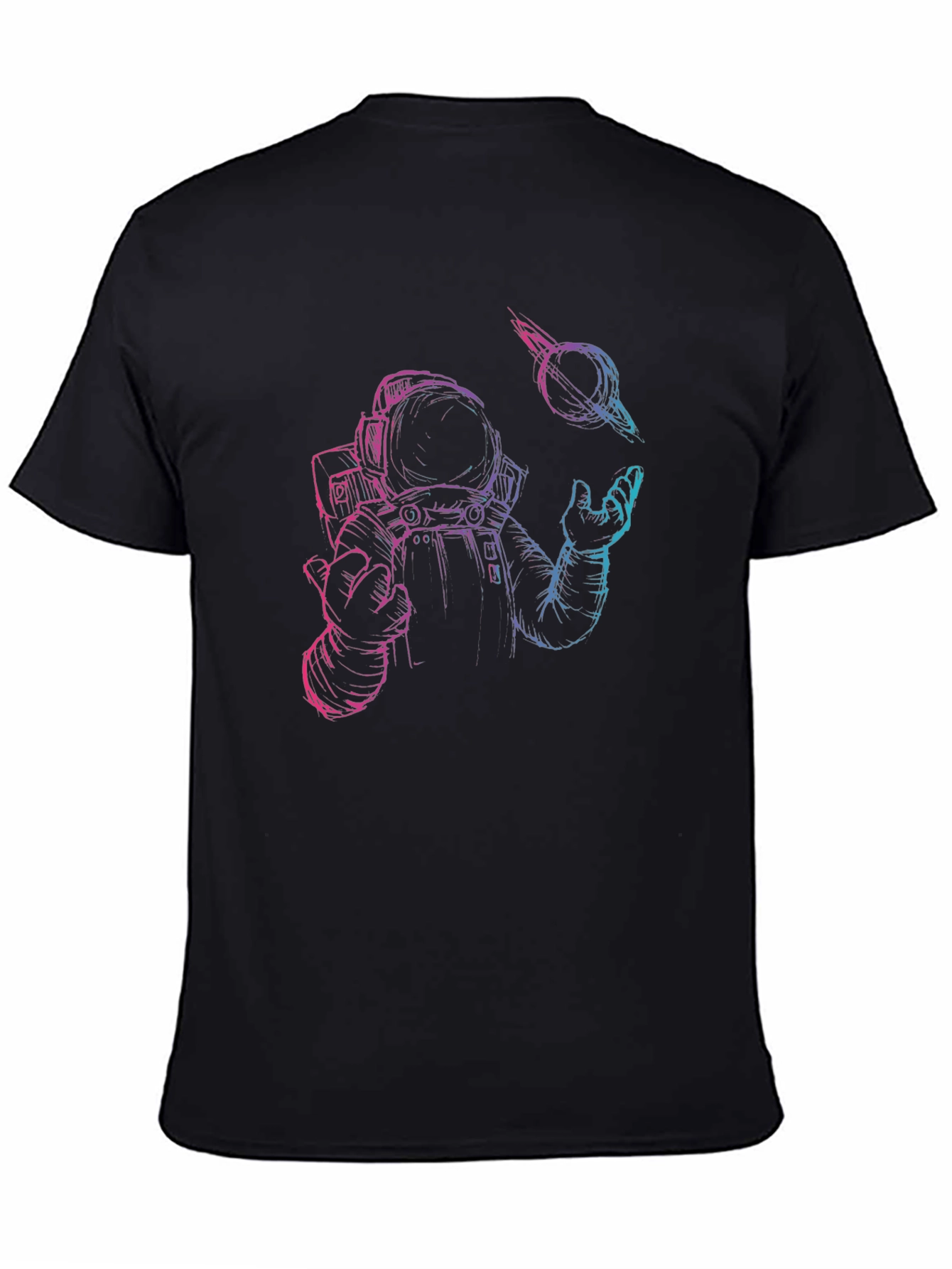 Astronaut & Black Hole Graphic T-Shirt
