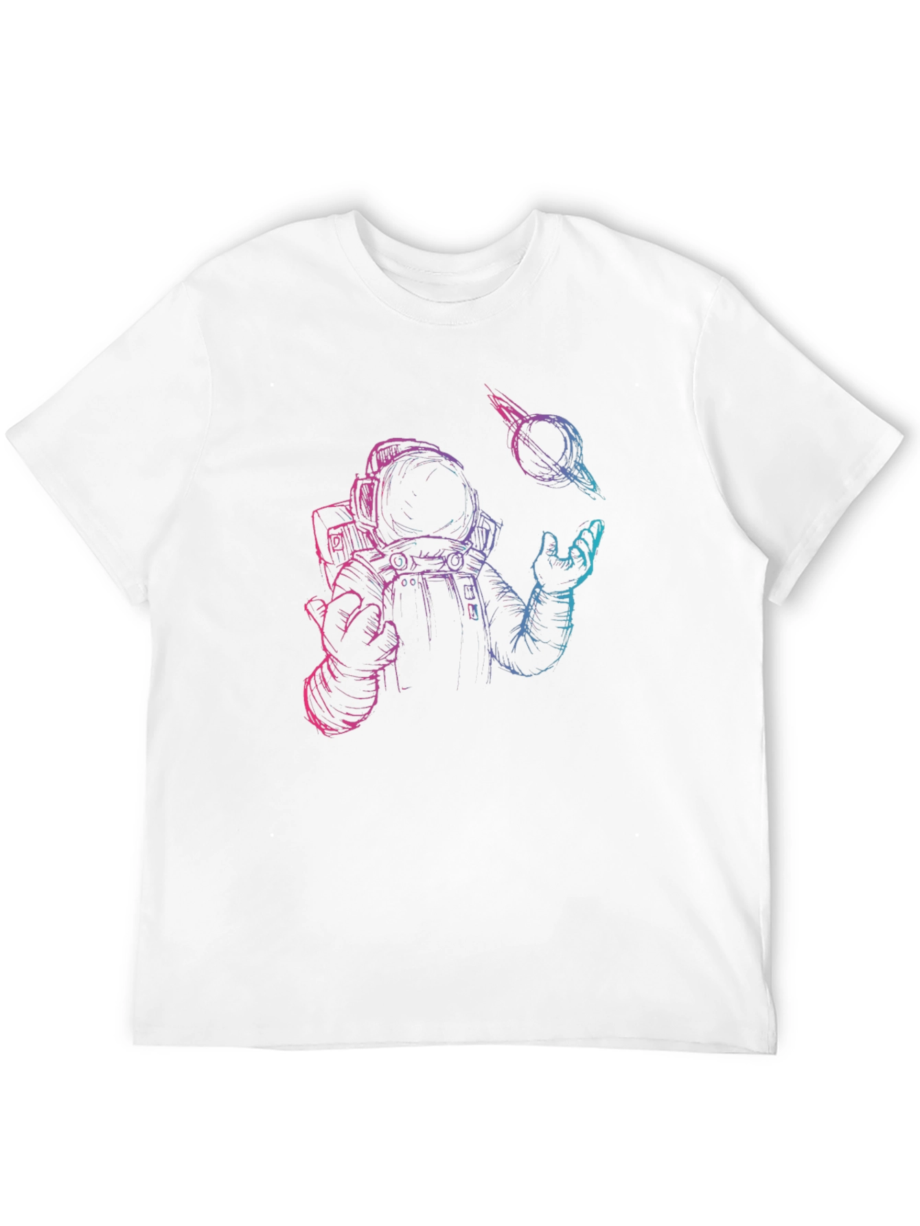 Astronaut & Black Hole Graphic T-Shirt