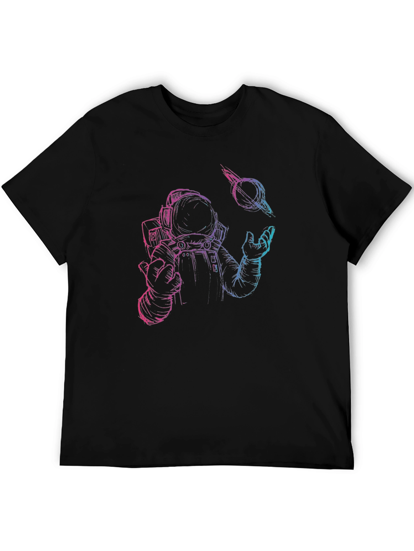 Astronaut & Black Hole Graphic T-Shirt