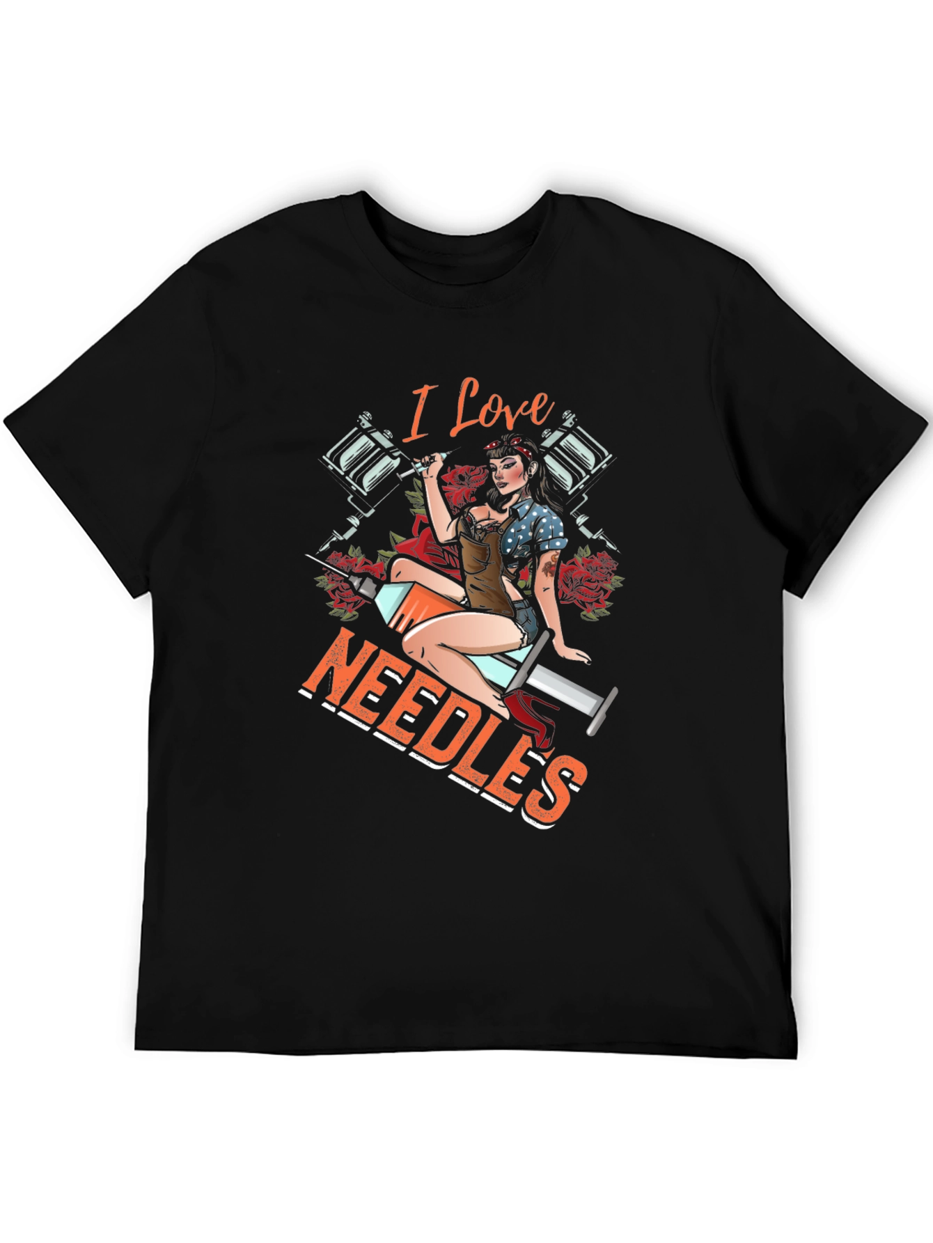 I Love Needles Tattoo T-Shirt