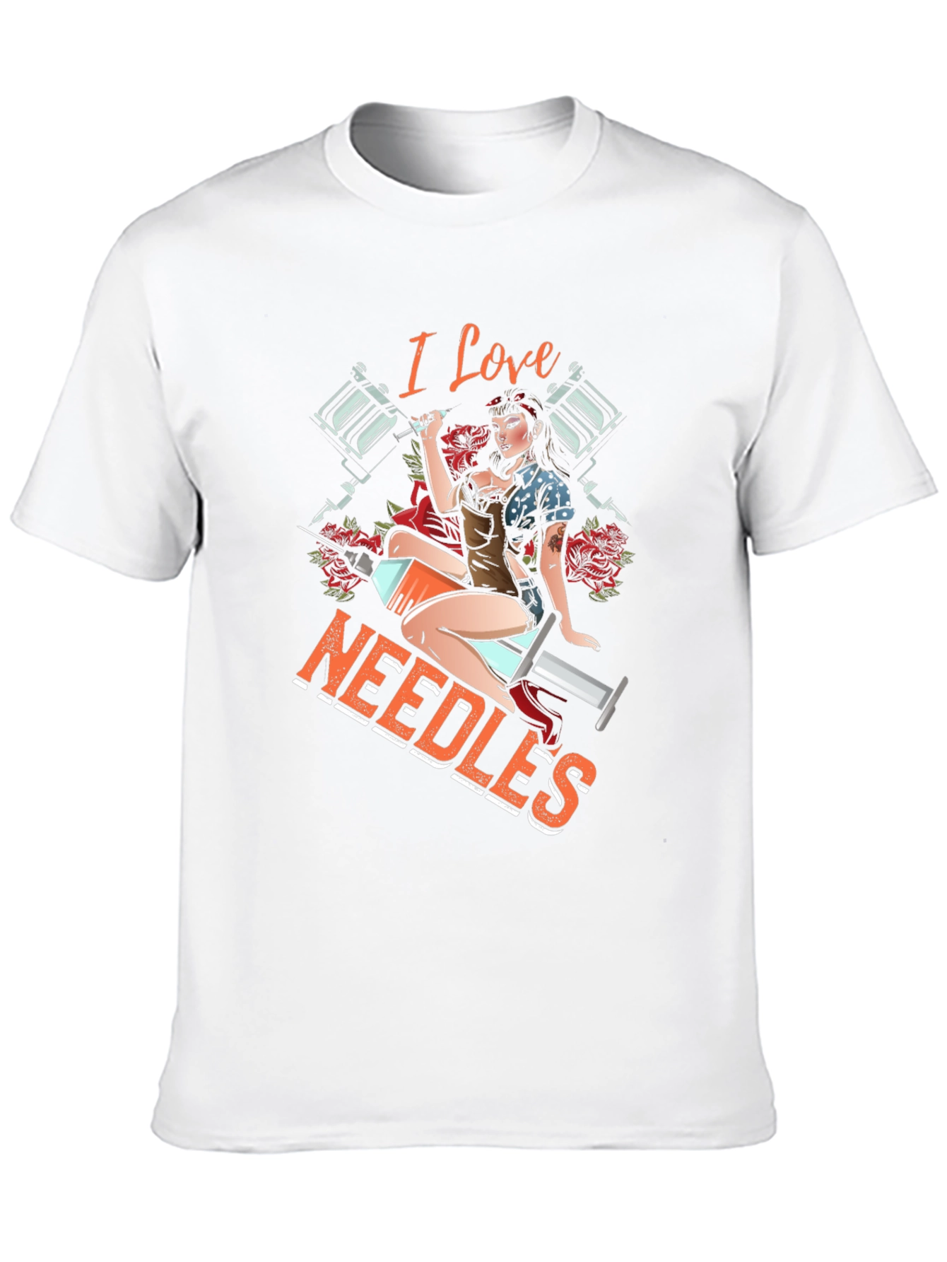 I Love Needles Tattoo T-Shirt