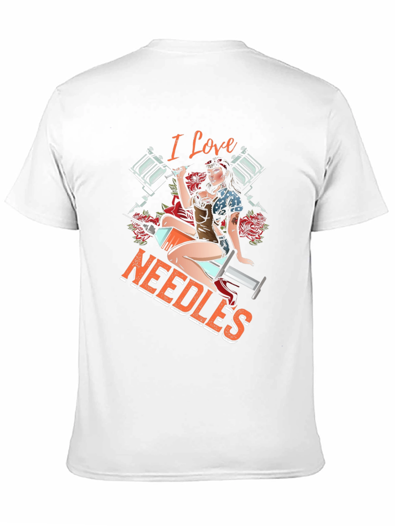 I Love Needles Tattoo T-Shirt