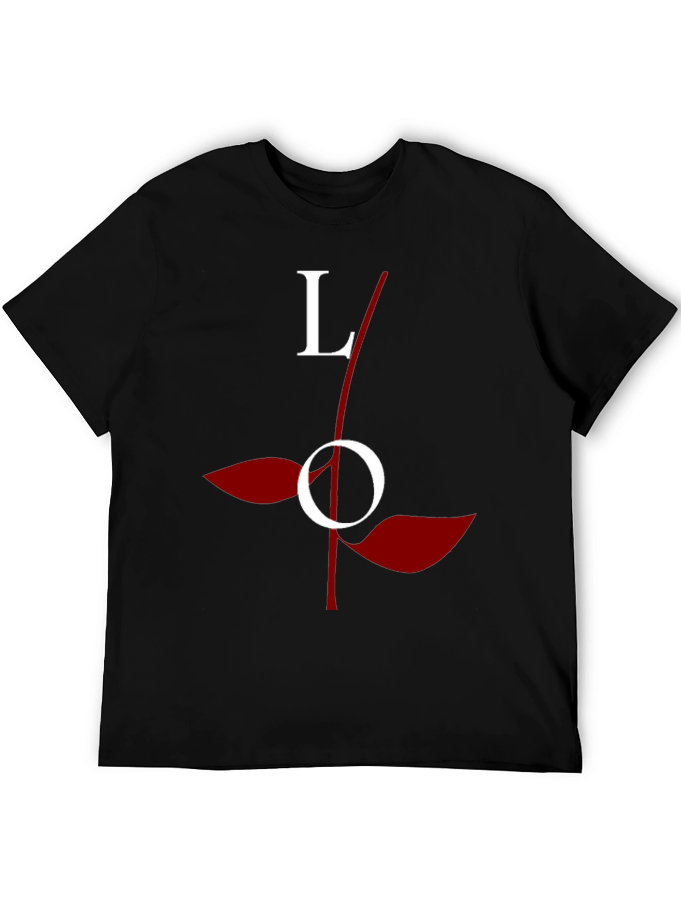 Love Rose Graphic Tee - Stylish Black Cotton T-Shirt