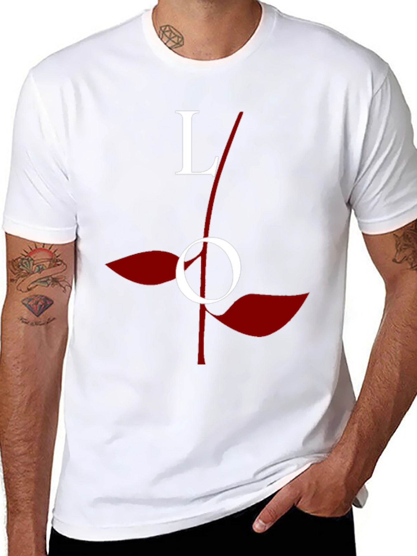 Love Rose Graphic Tee - Stylish Black Cotton T-Shirt