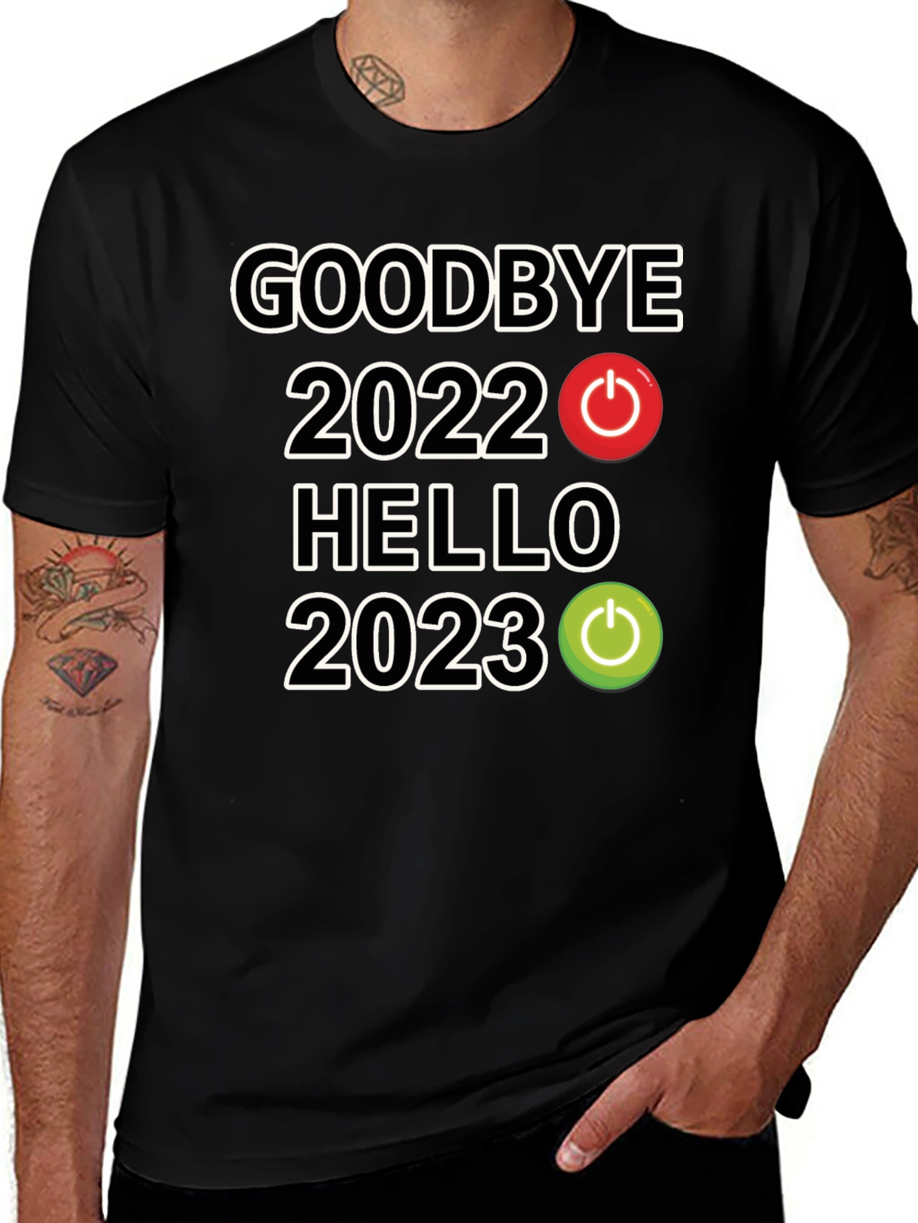 Goodbye 2022 Hello 2023 Graphic T-Shirt