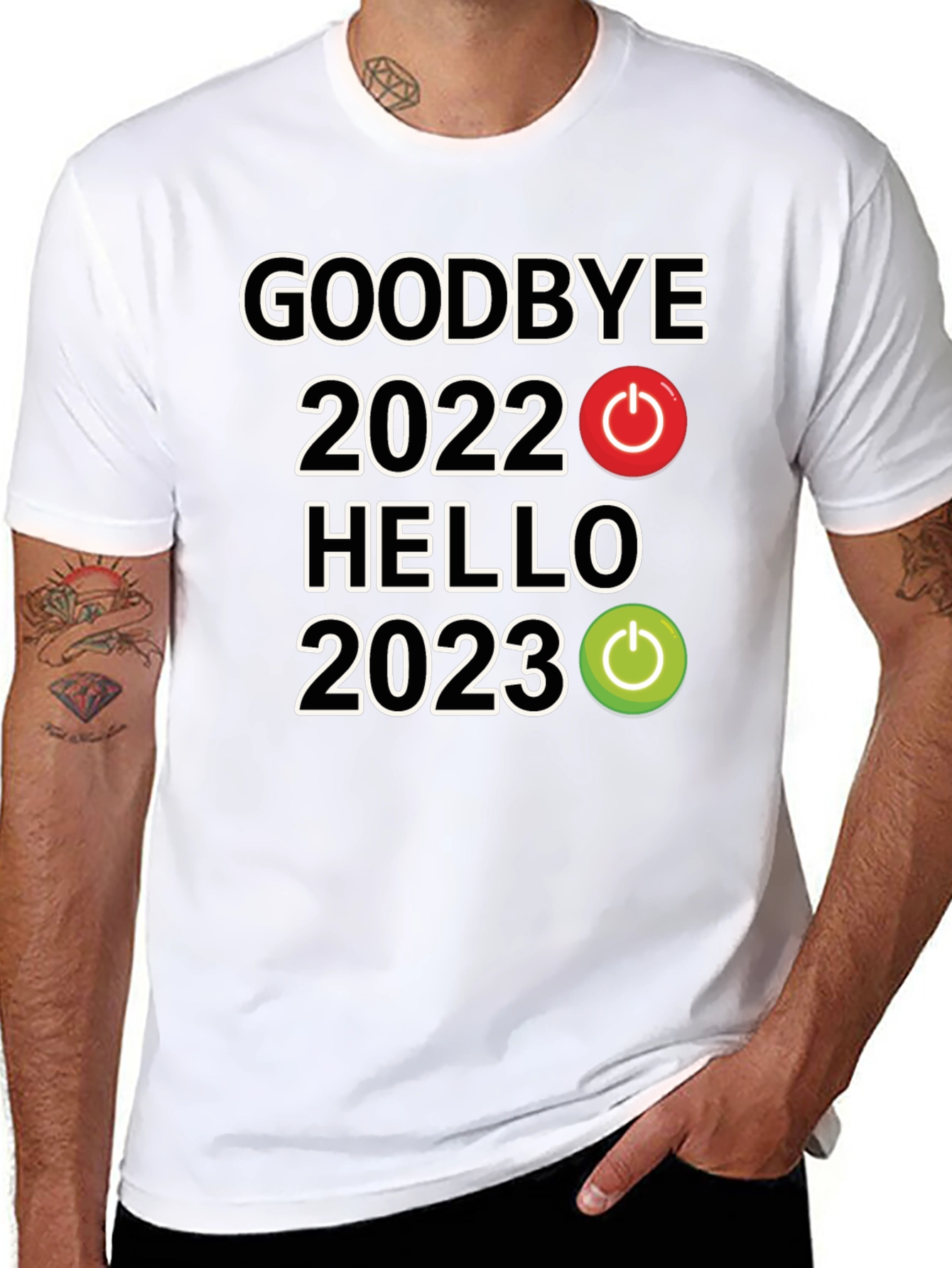 Goodbye 2022 Hello 2023 Graphic T-Shirt