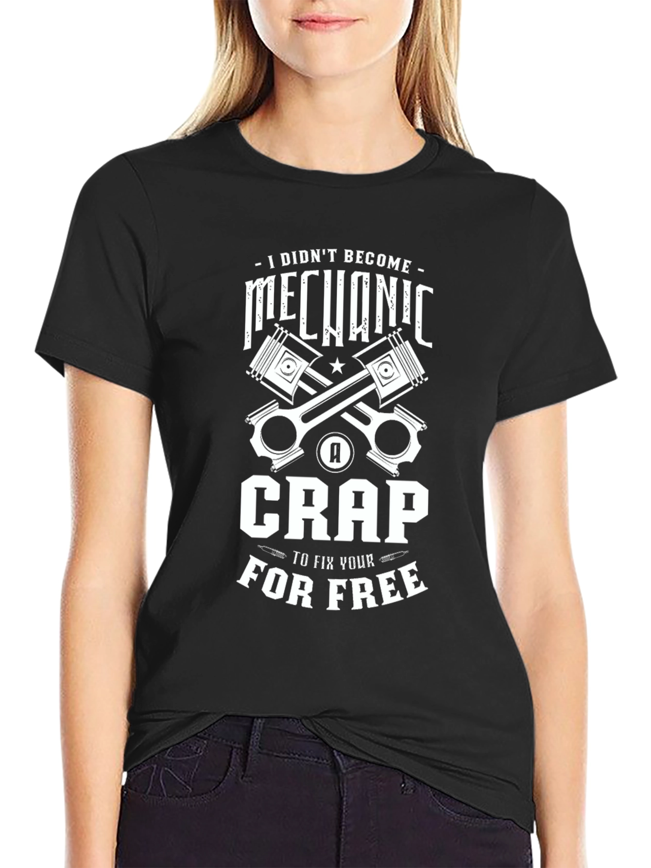 Mechanic Humor Graphic T-Shirt