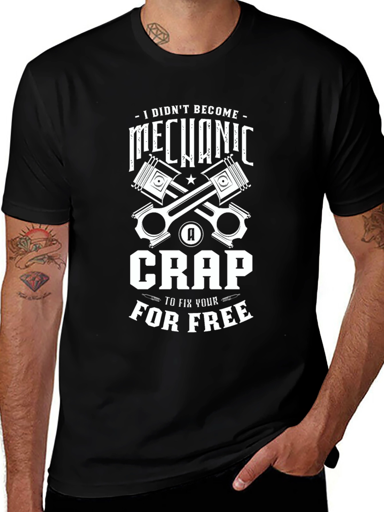 Mechanic Humor Graphic T-Shirt