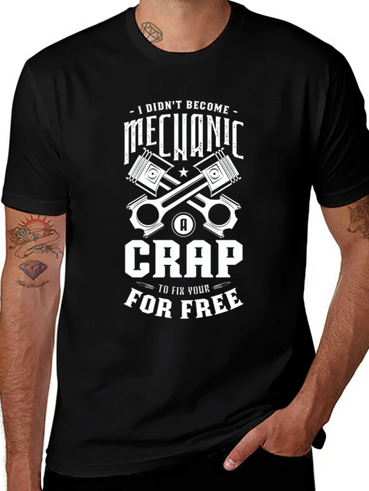 Mechanic Humor Graphic T-Shirt