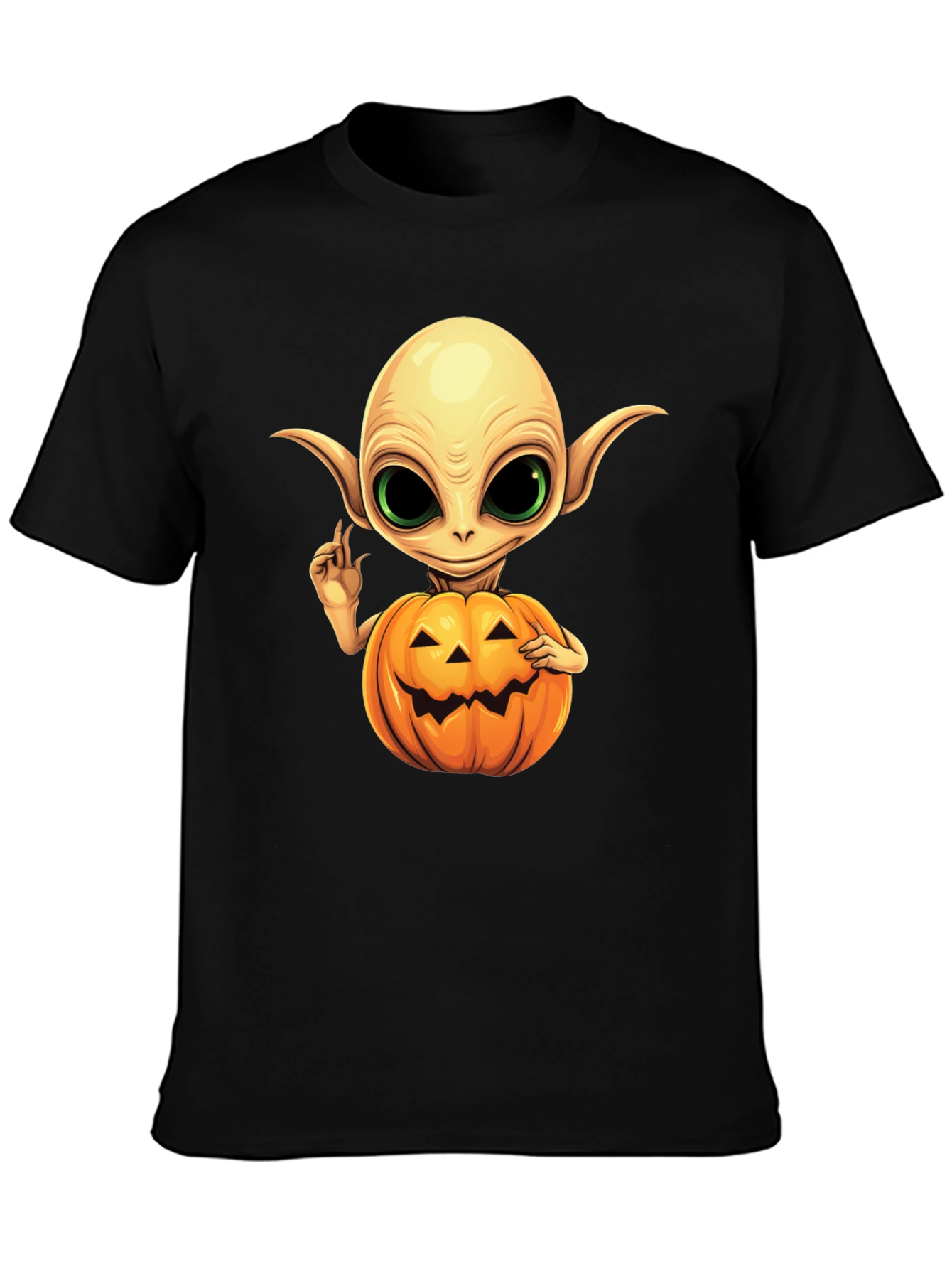 Spooky Alien Pumpkin T-Shirt