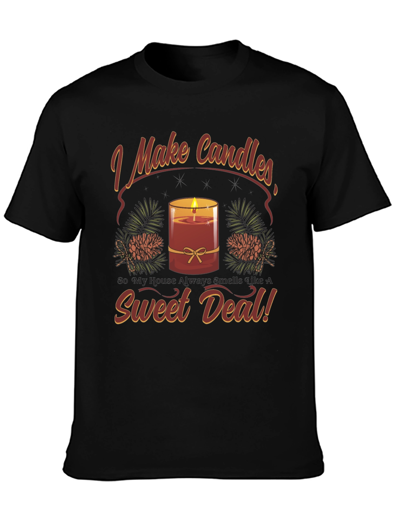 I Make Candles Graphic T-Shirt