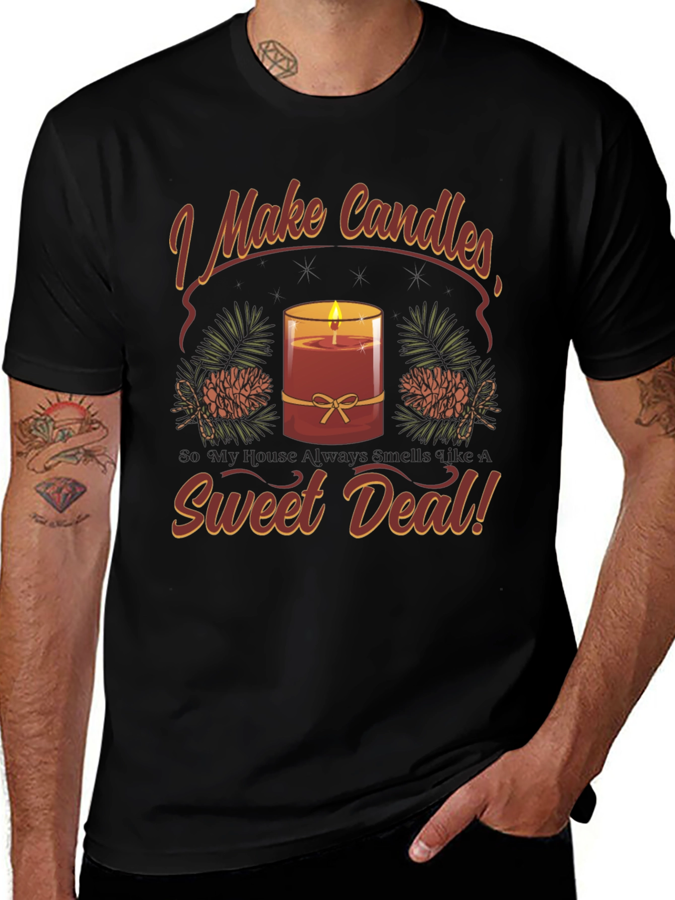 I Make Candles Graphic T-Shirt