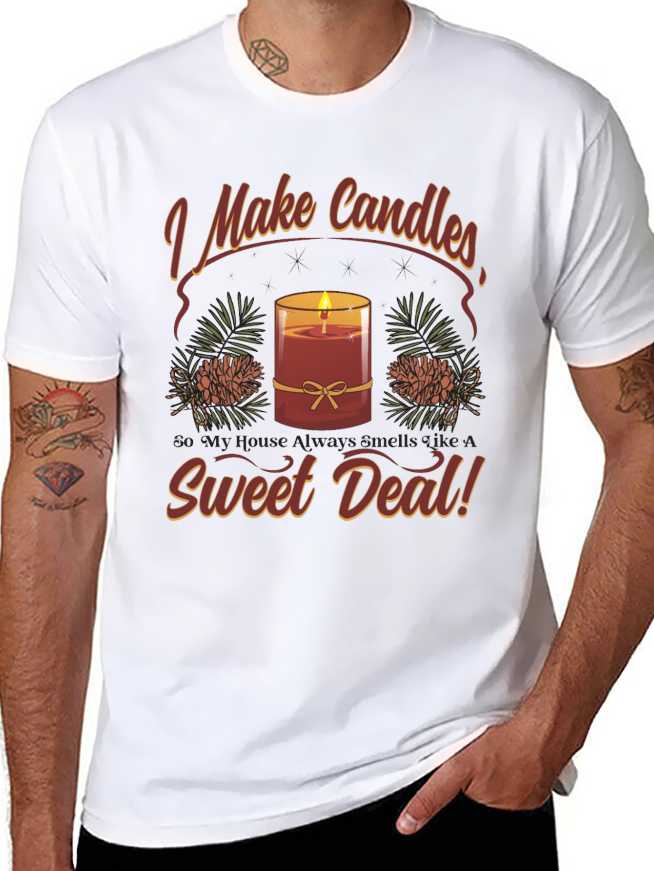 I Make Candles Graphic T-Shirt