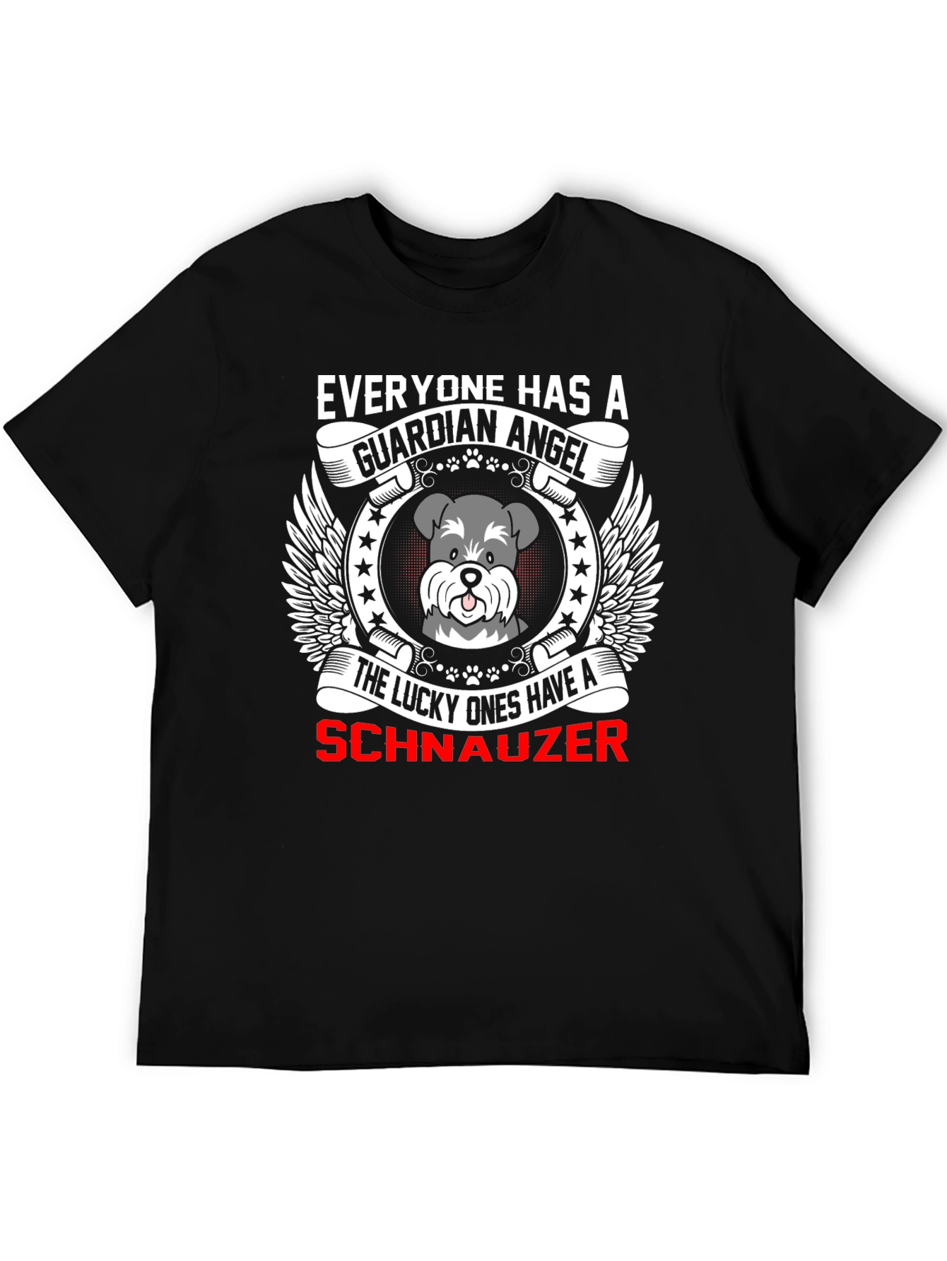 Guardian Angel Schnauzer T-Shirt