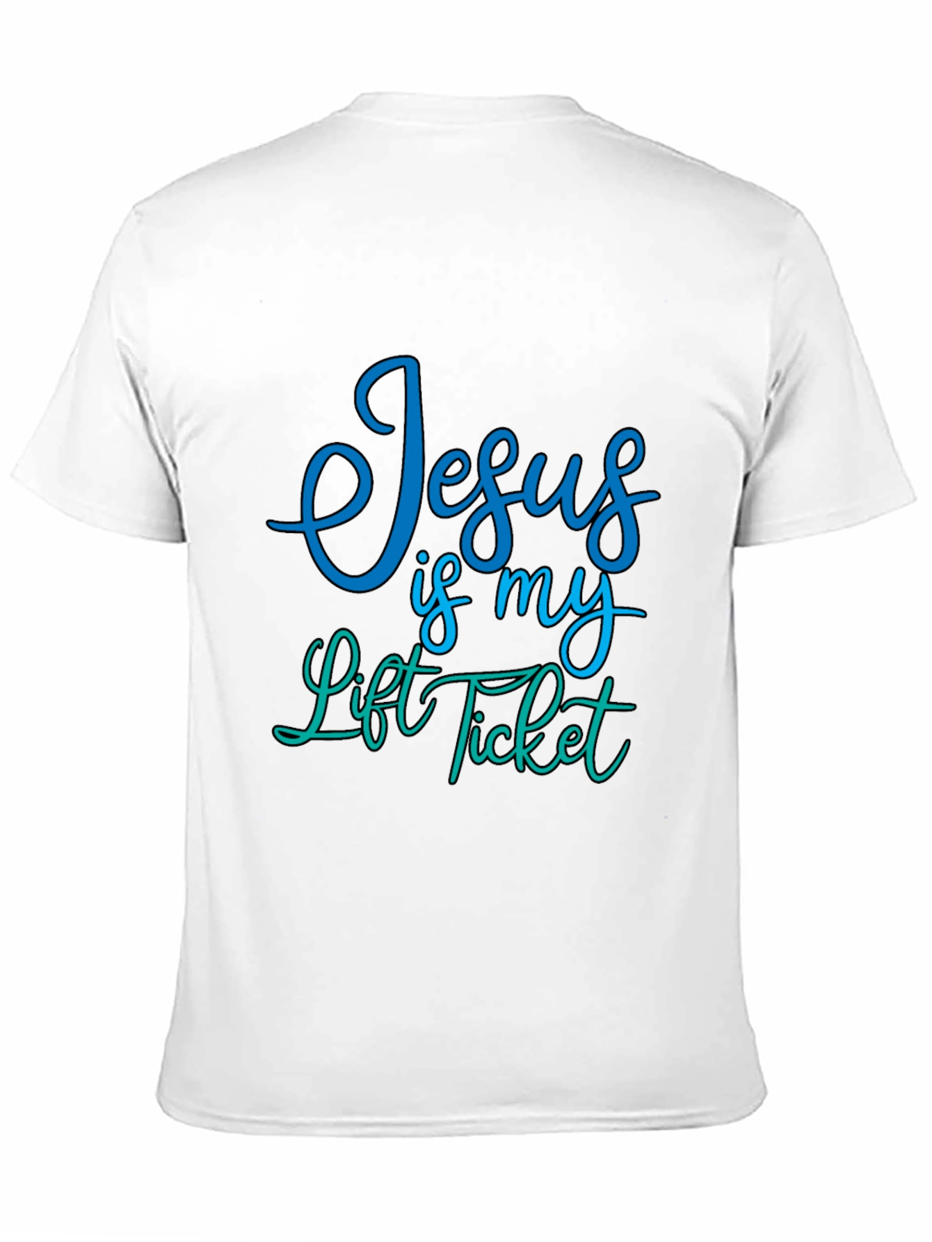 Jesus Is My Lift Ticket Graphic Tee - Black