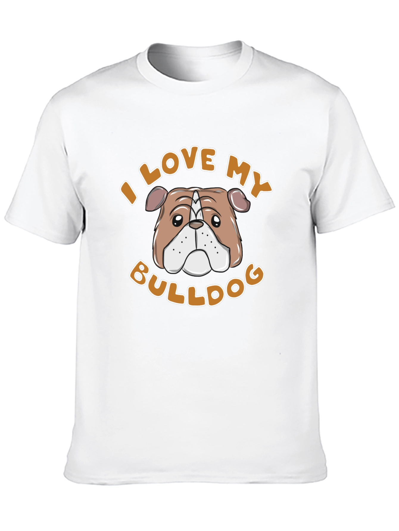 I Love My Bulldog Graphic Tee