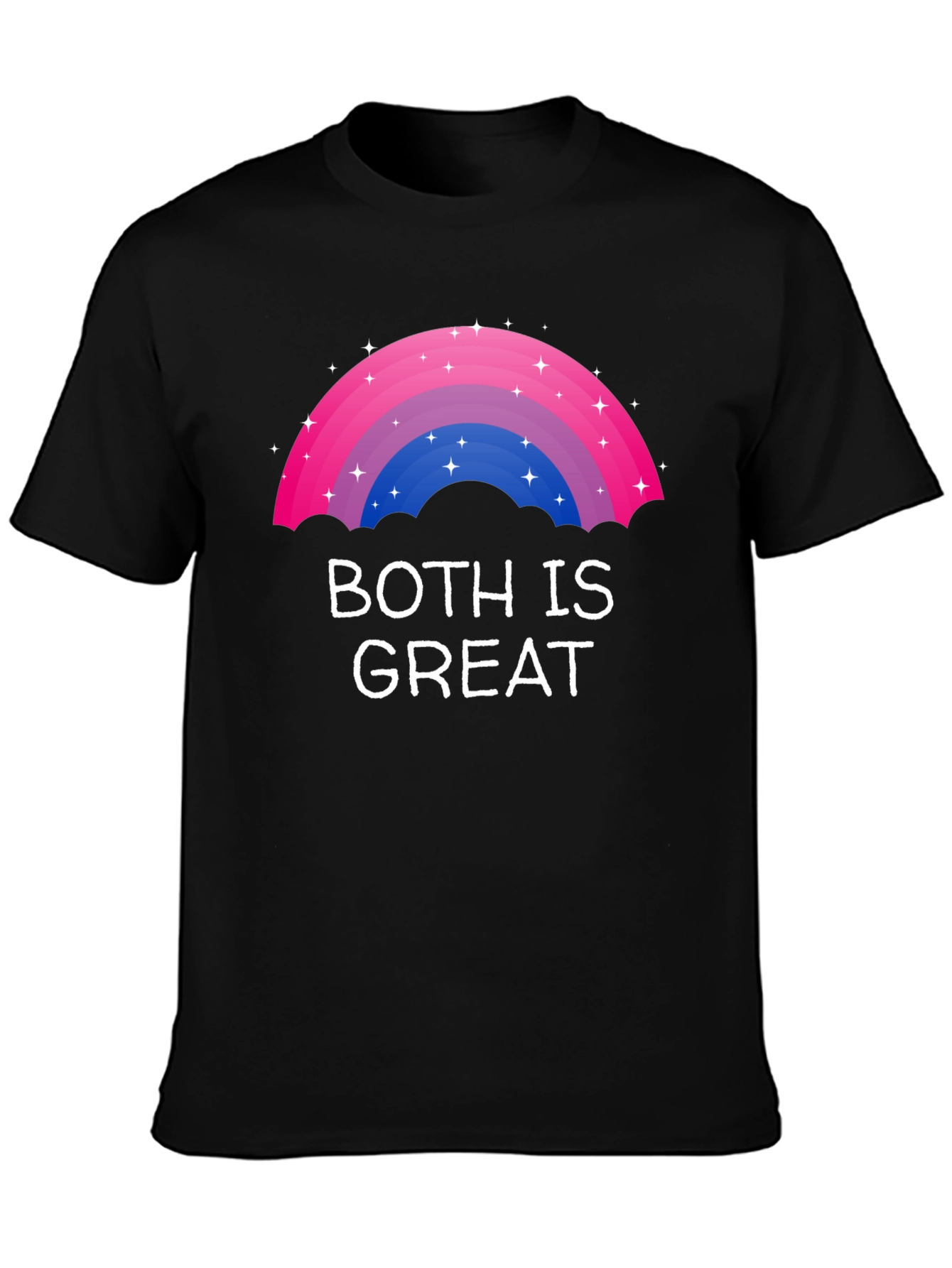 Bisexual Pride Rainbow T-Shirt - Both Is Great