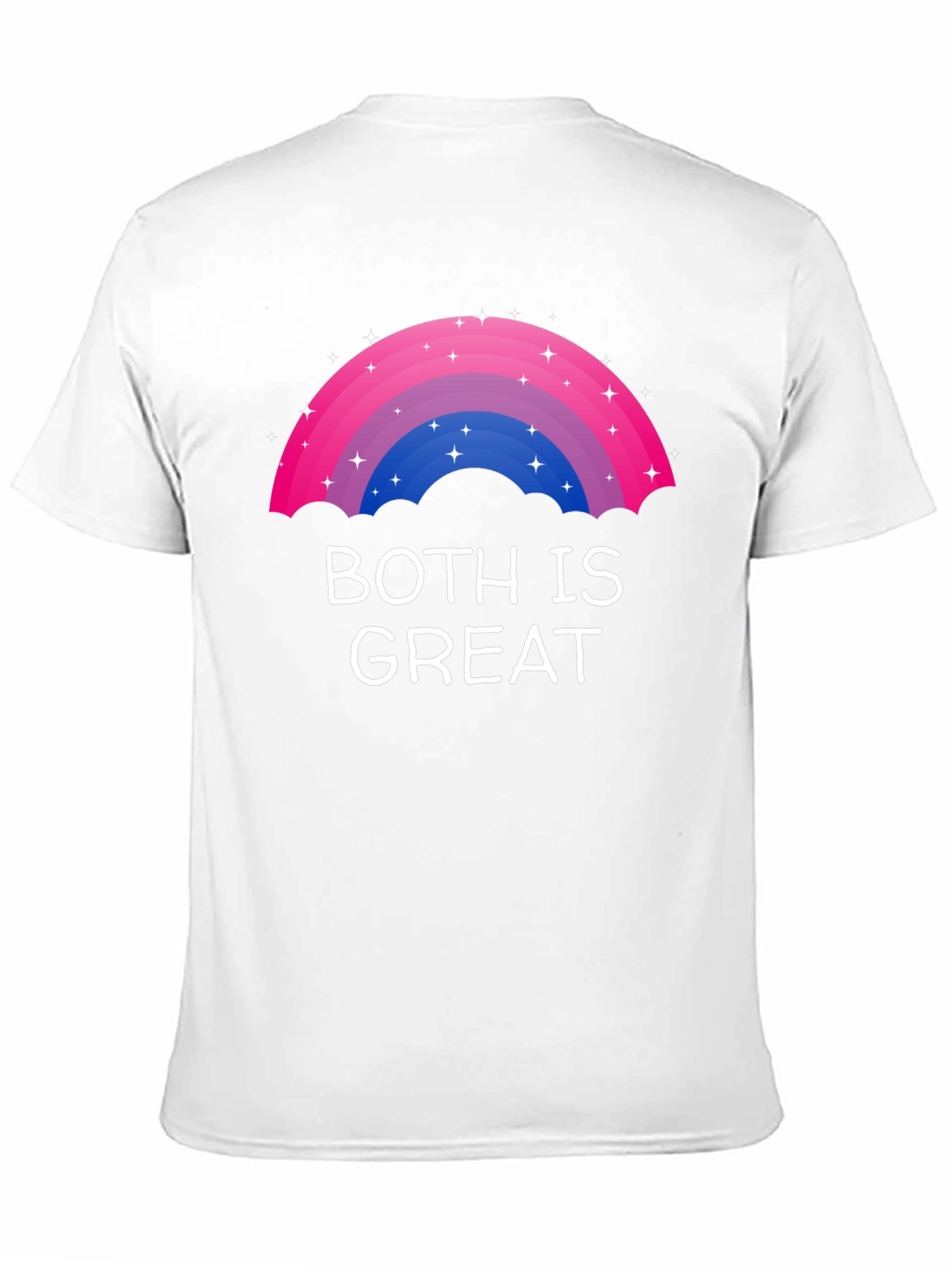 Bisexual Pride Rainbow T-Shirt - Both Is Great
