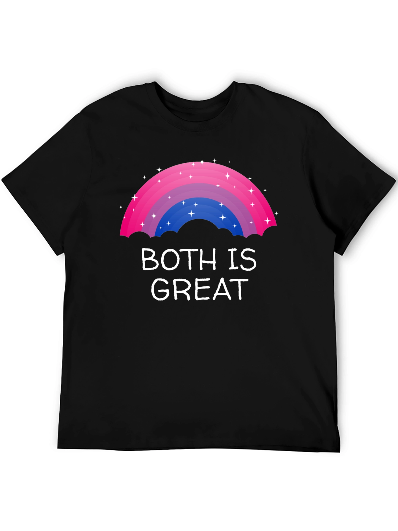 Bisexual Pride Rainbow T-Shirt - Both Is Great