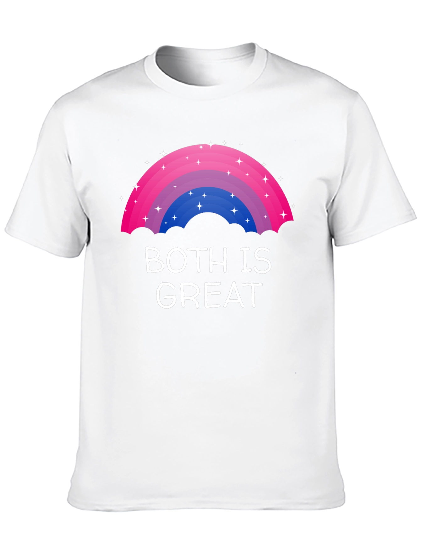 Bisexual Pride Rainbow T-Shirt - Both Is Great