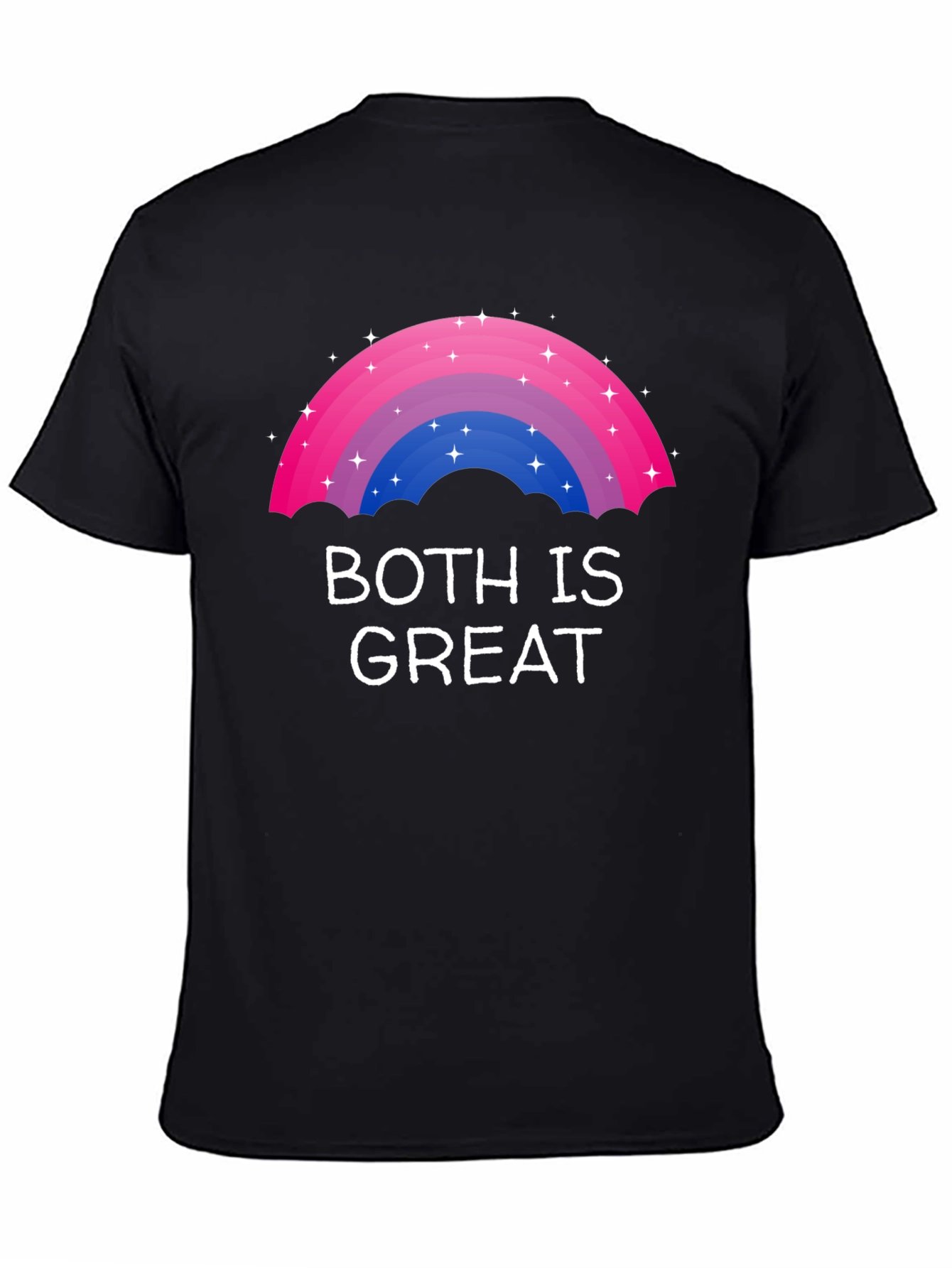 Bisexual Pride Rainbow T-Shirt - Both Is Great