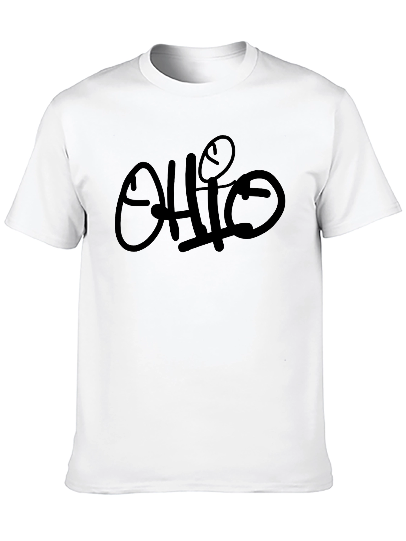 Ohio Graphic Print Black T-Shirt