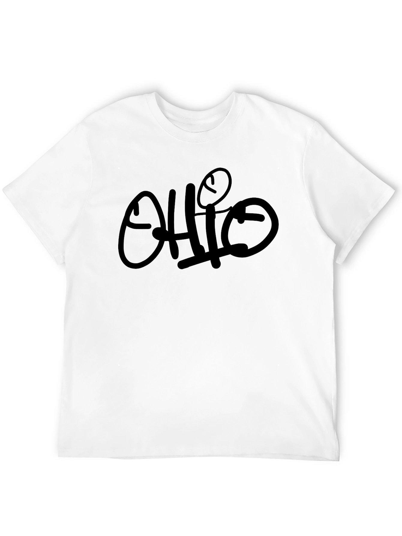 Ohio Graphic Print Black T-Shirt