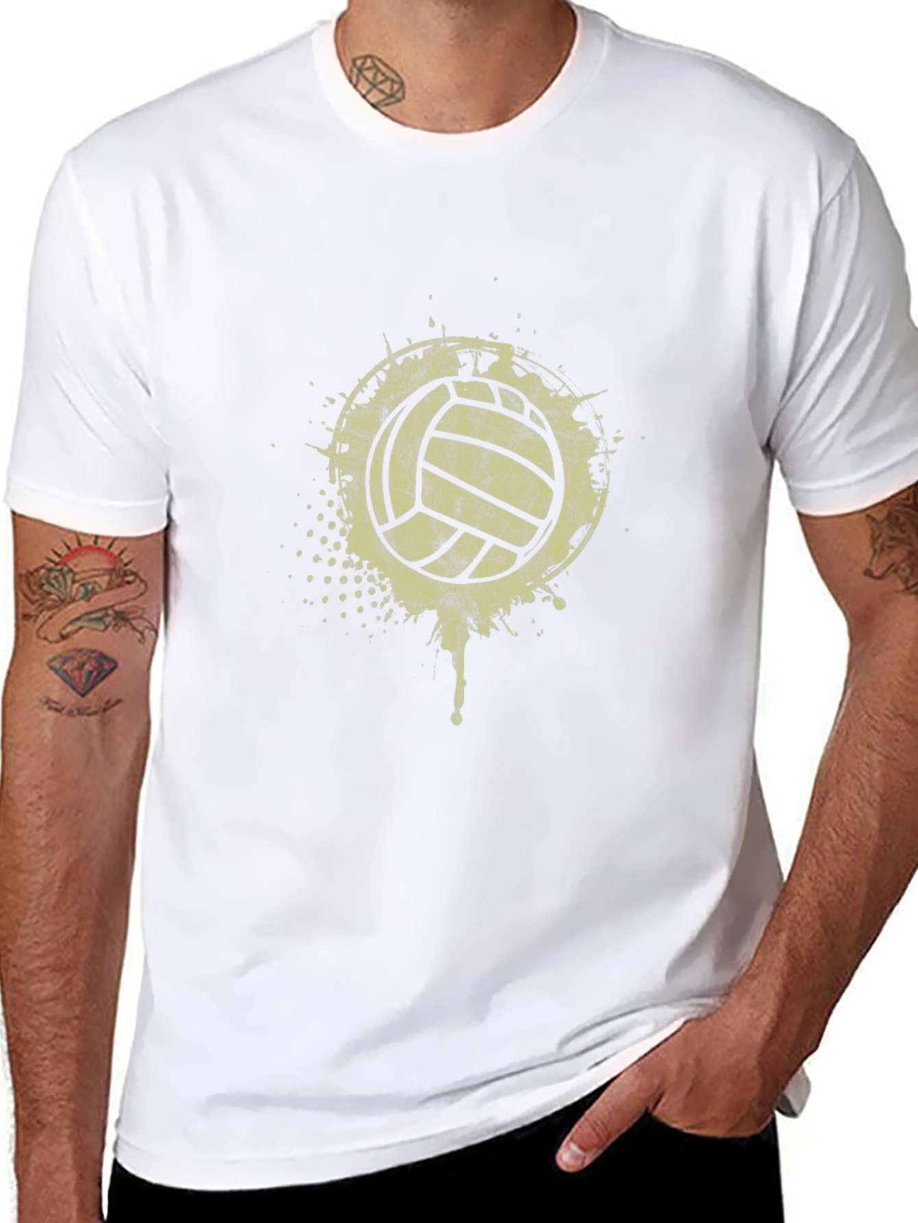 Volleyball Splash Graphic T-Shirt