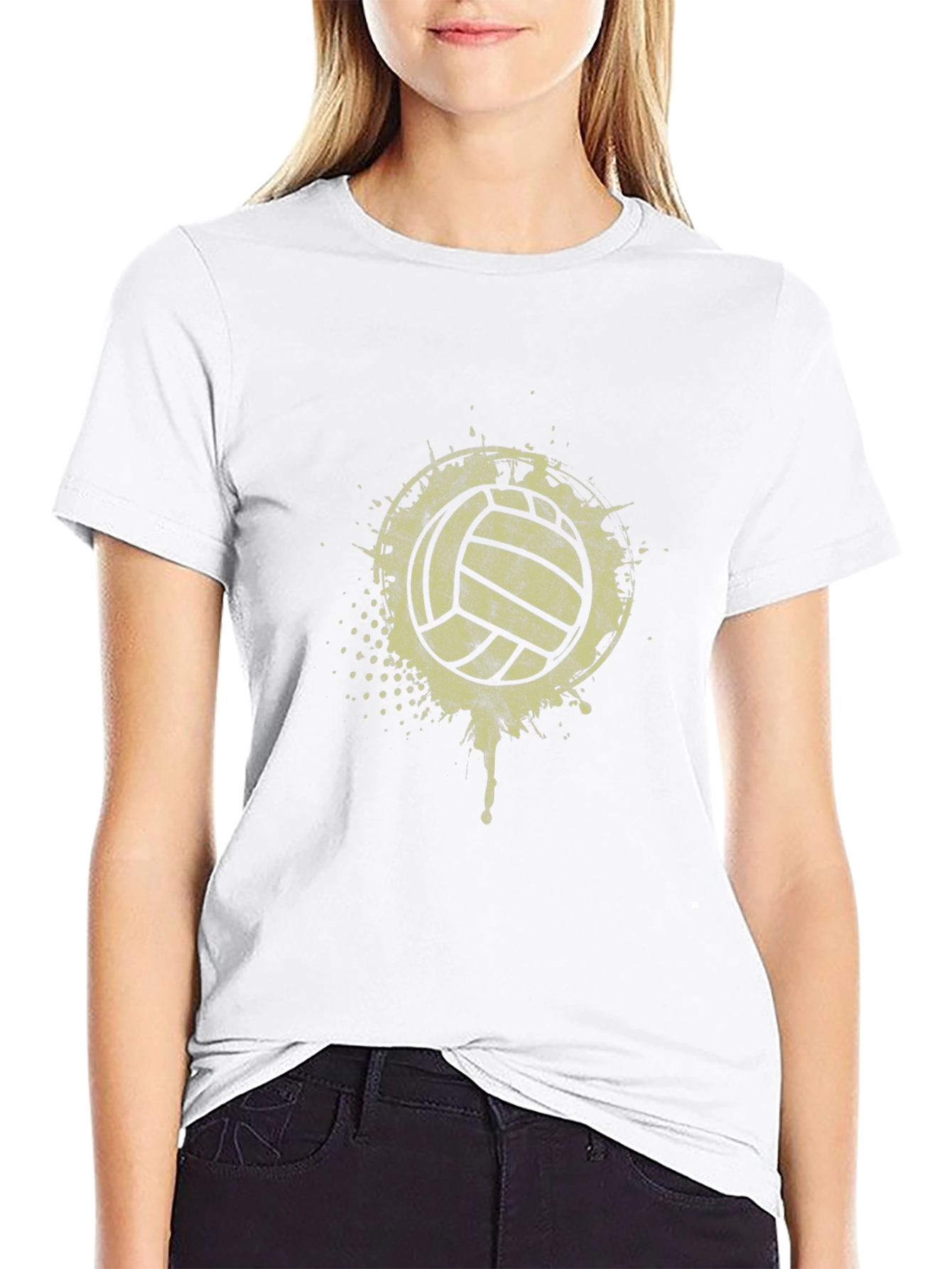 Volleyball Splash Graphic T-Shirt