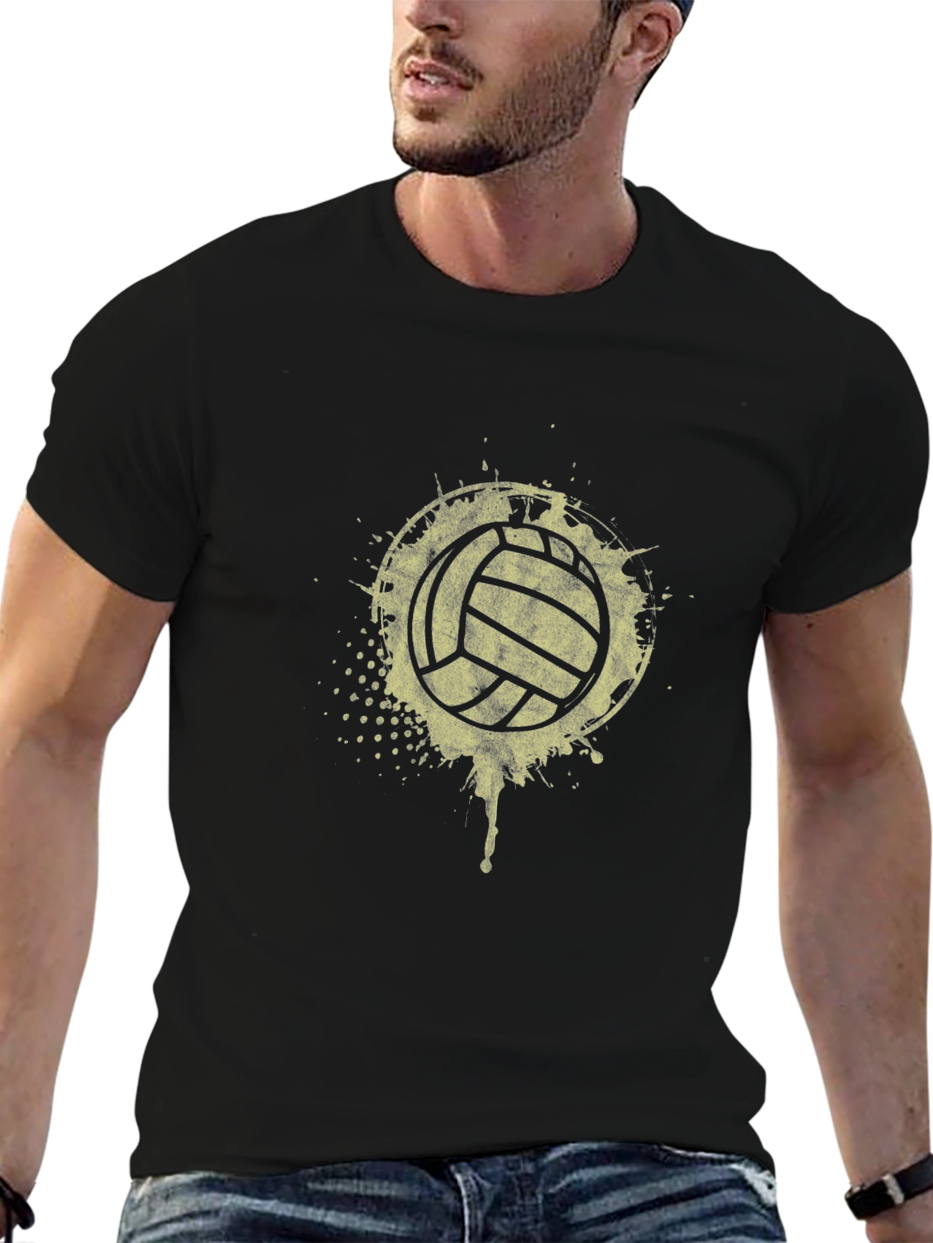 Volleyball Splash Graphic T-Shirt