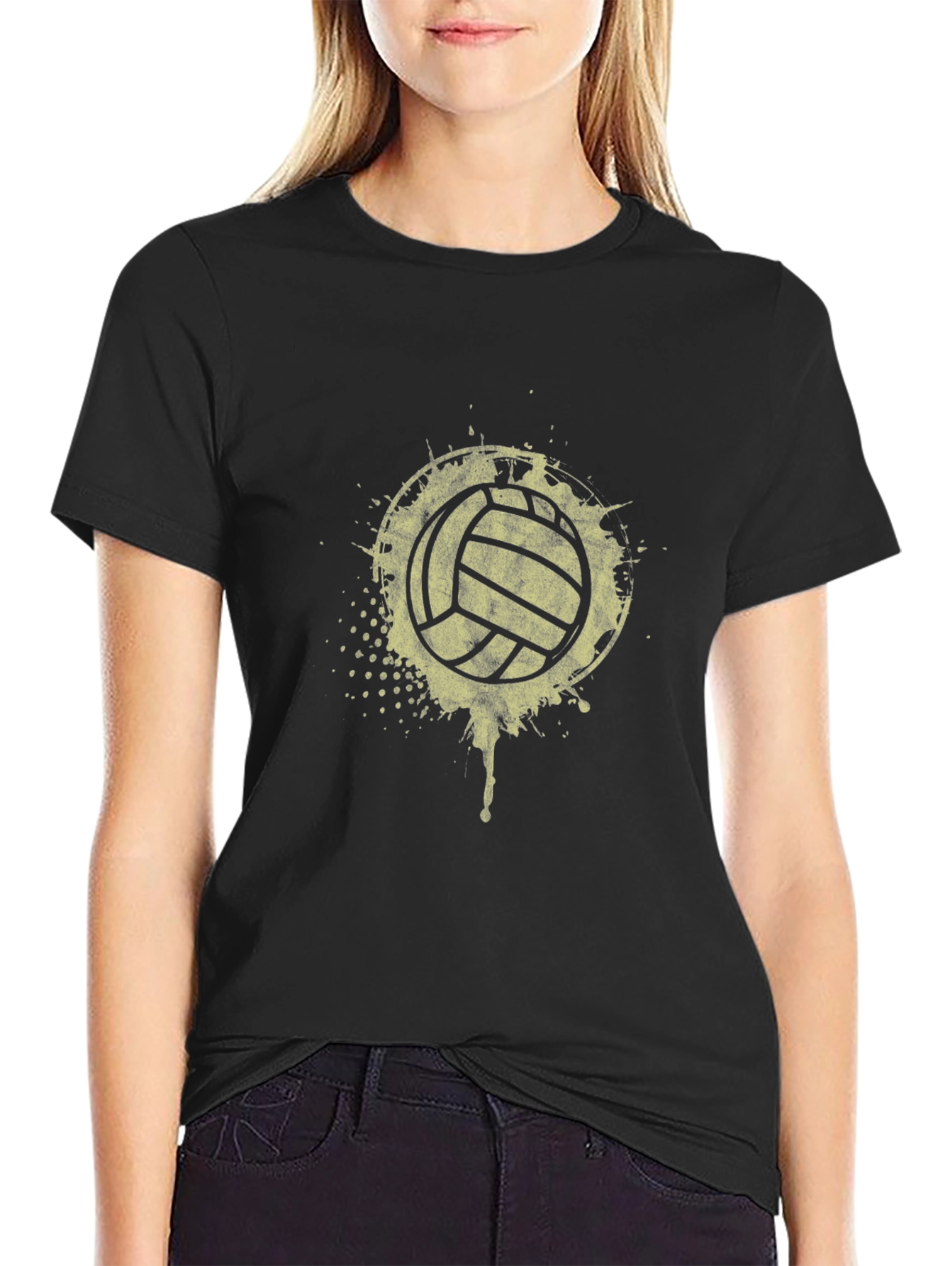 Volleyball Splash Graphic T-Shirt