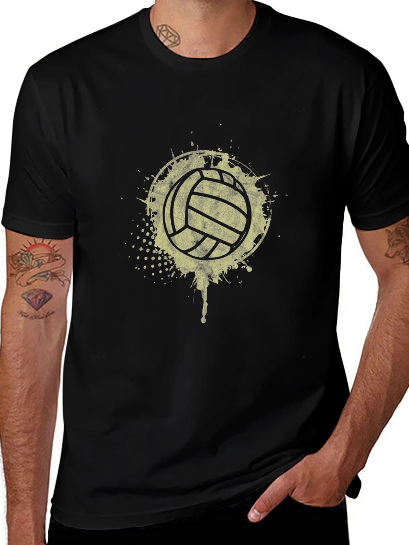 Volleyball Splash Graphic T-Shirt