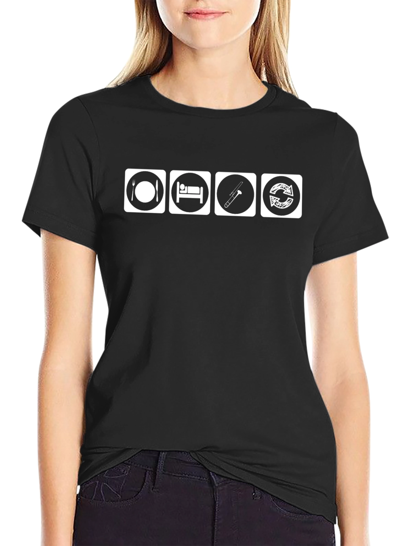 Eat Sleep Trombone Repeat T-Shirt