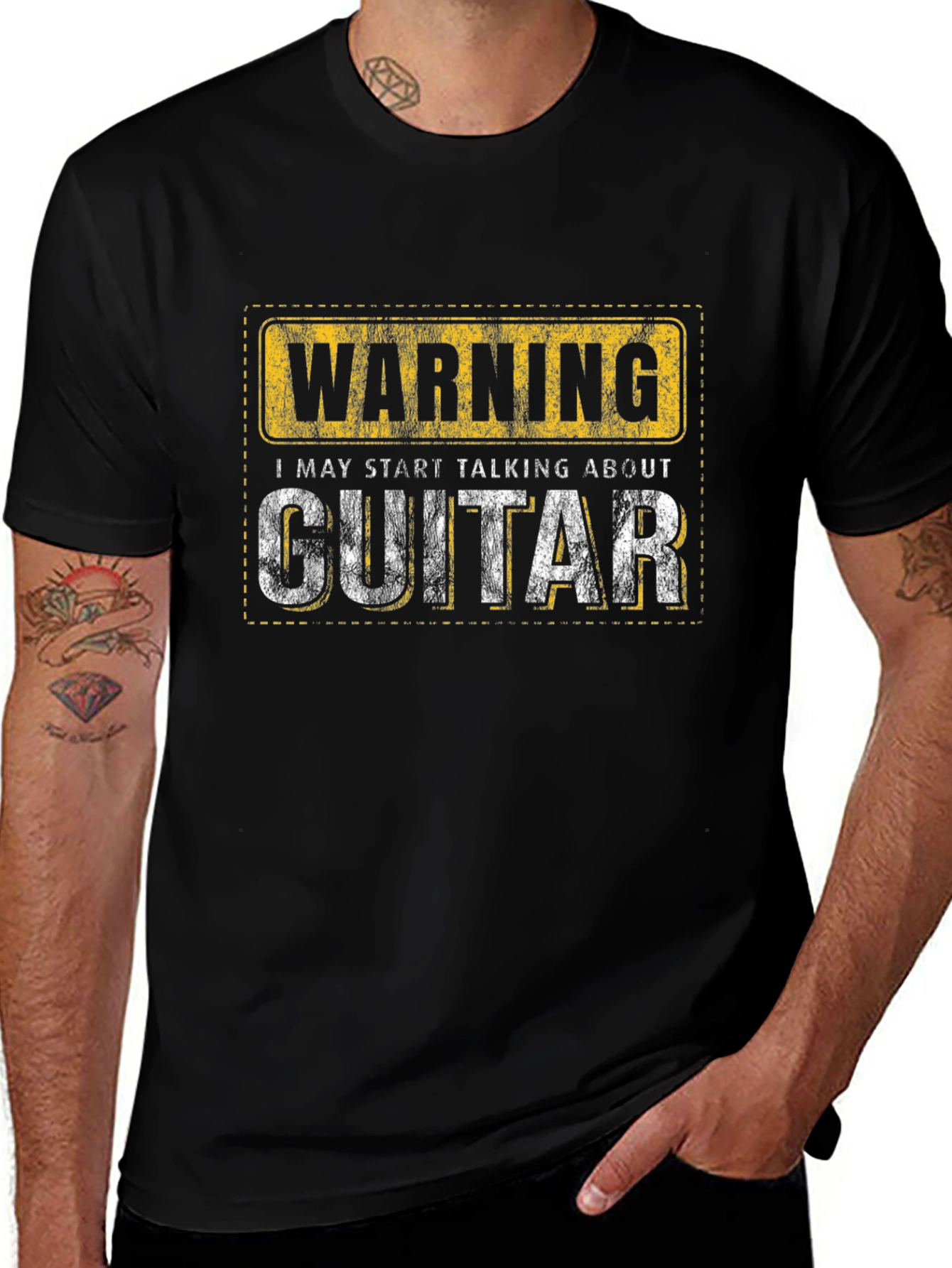 Warning Guitar T-Shirt