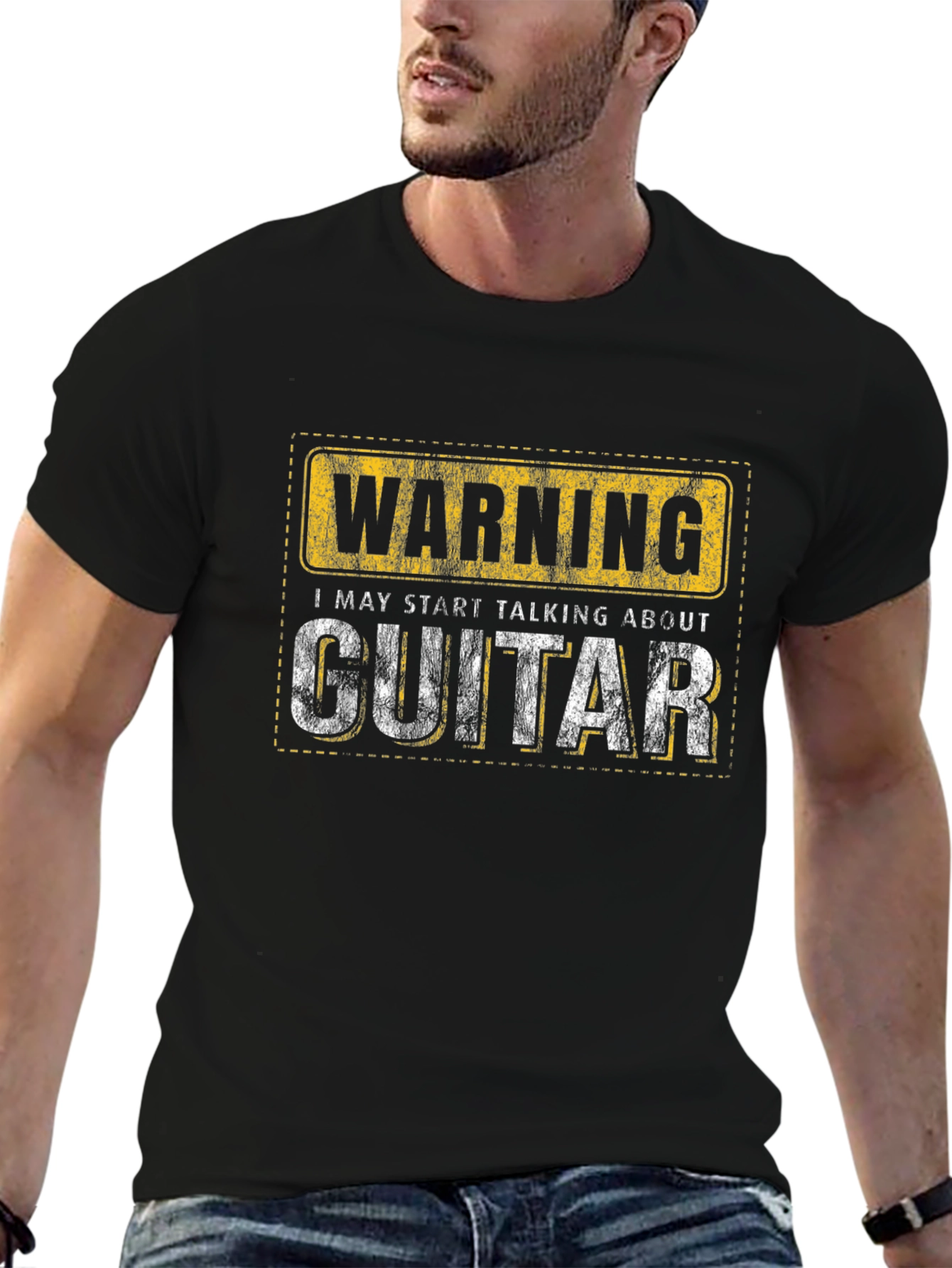 Warning Guitar T-Shirt