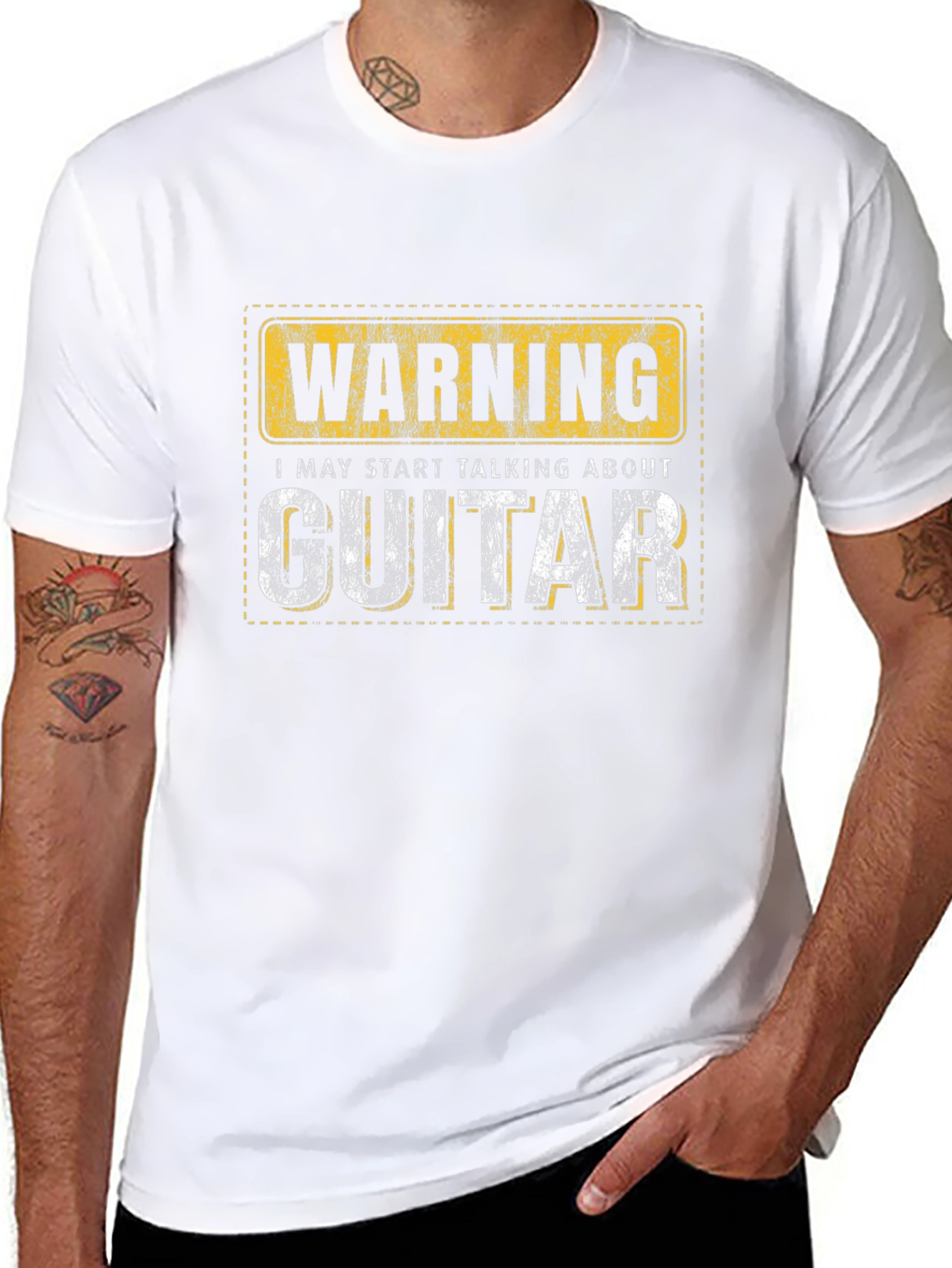 Warning Guitar T-Shirt