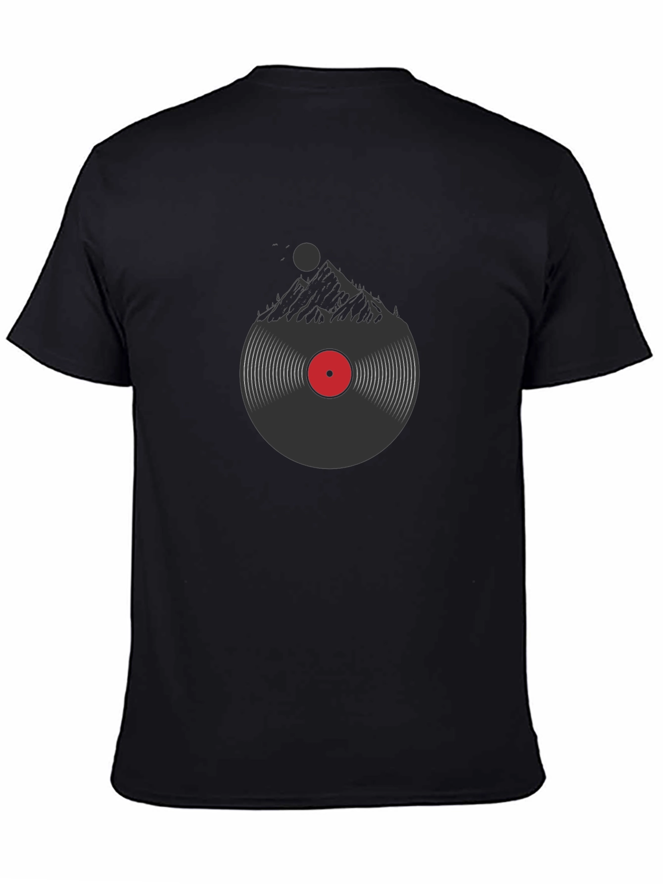 Mountain Vinyl Record Graphic T-Shirt