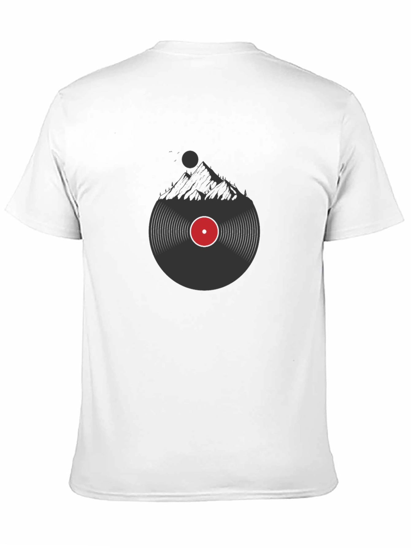 Mountain Vinyl Record Graphic T-Shirt