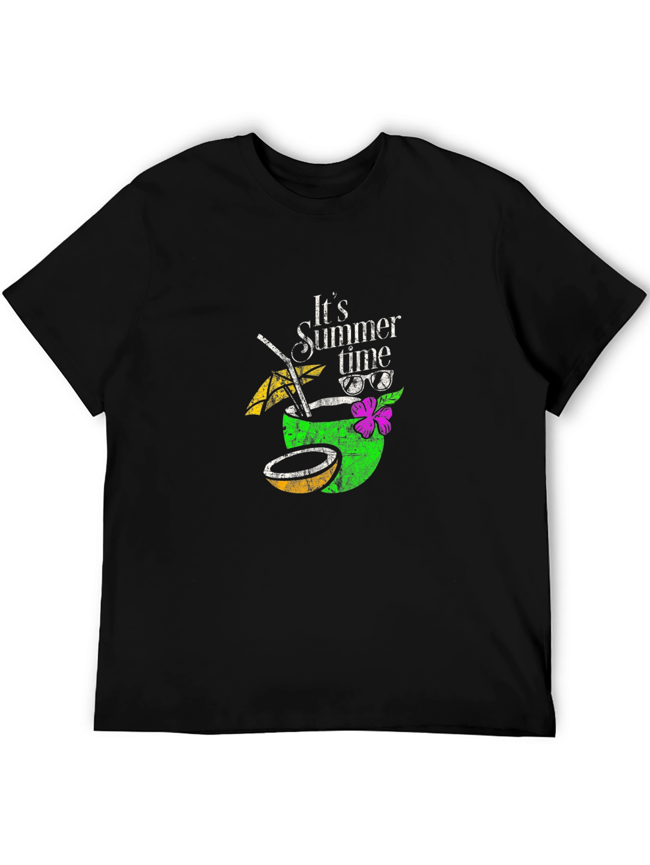 Its Summer Time Graphic Tee - Black T-Shirt