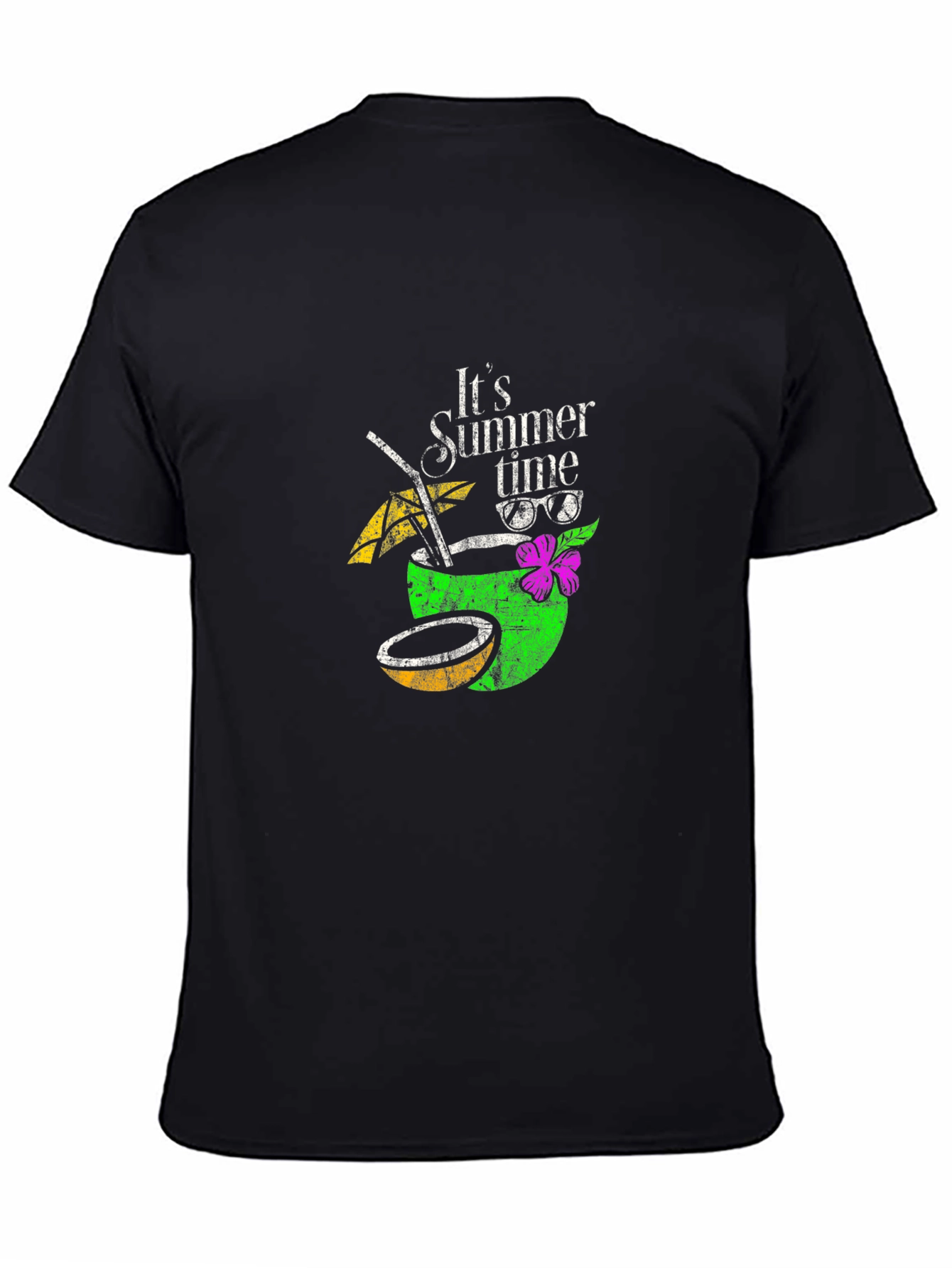 Its Summer Time Graphic Tee - Black T-Shirt