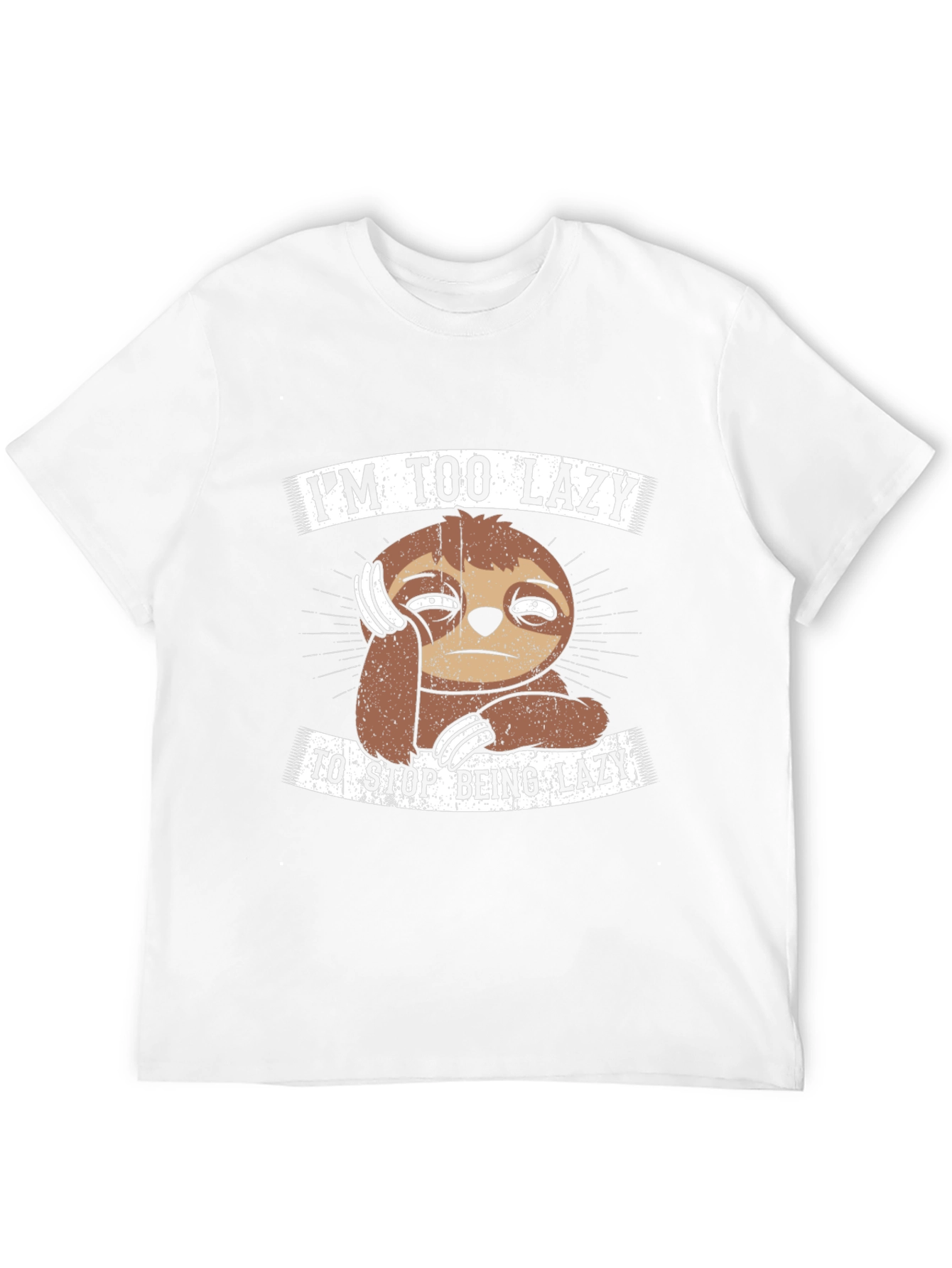 Im Too Lazy Sloth Graphic T-Shirt