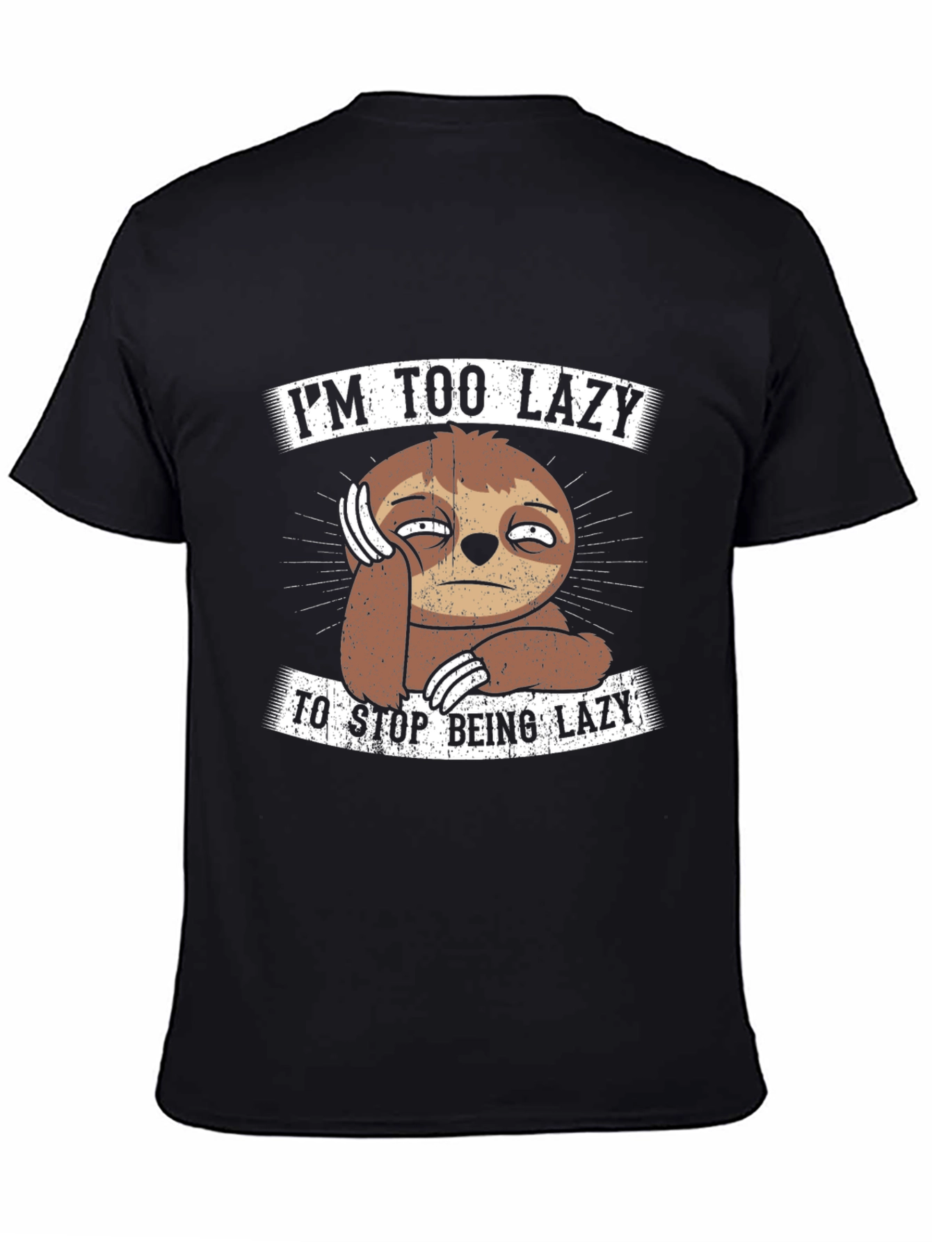 Im Too Lazy Sloth Graphic T-Shirt