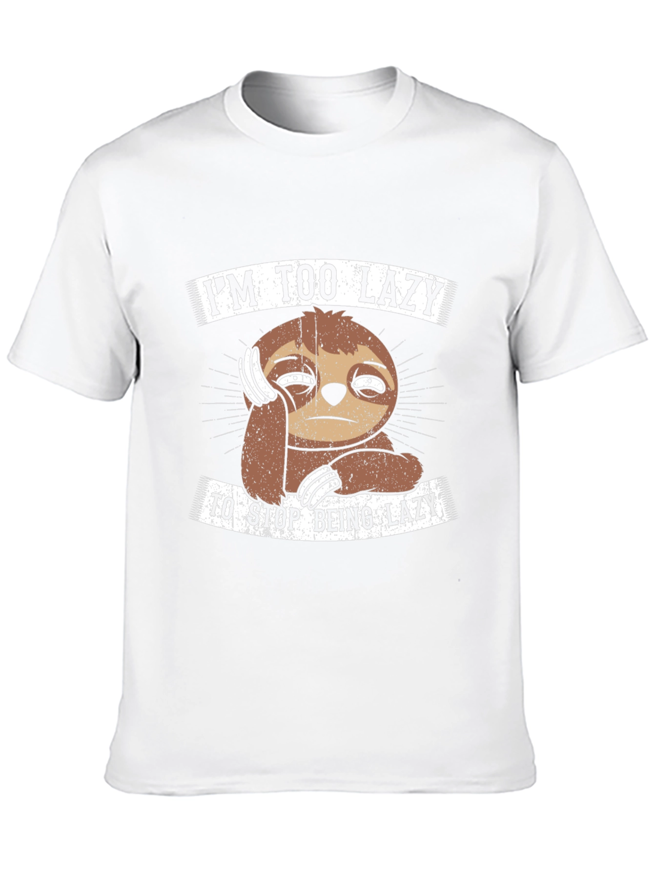 Im Too Lazy Sloth Graphic T-Shirt