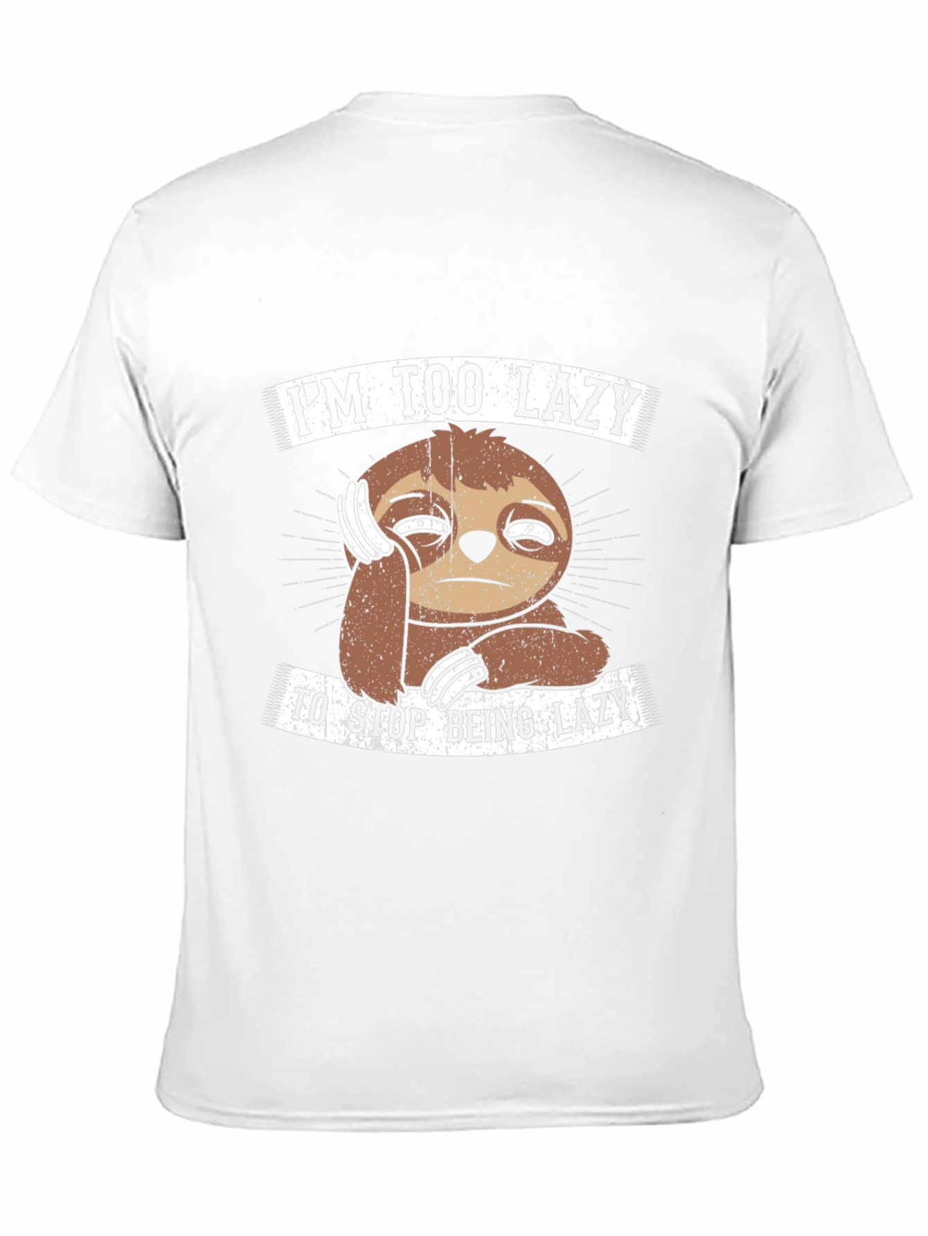 Im Too Lazy Sloth Graphic T-Shirt